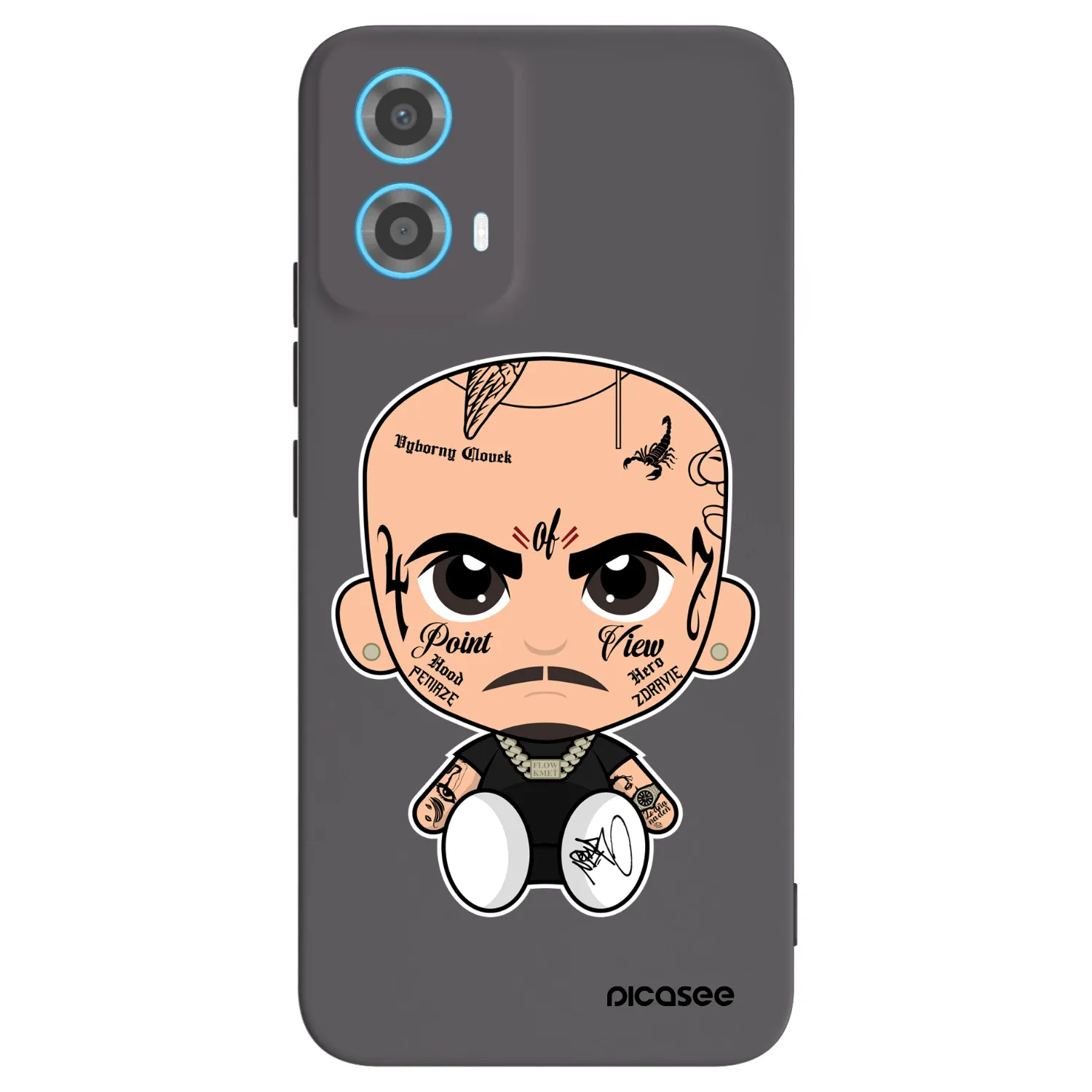 Picasee silikónový čierny obal pre Motorola Moto G34 5G - Separ