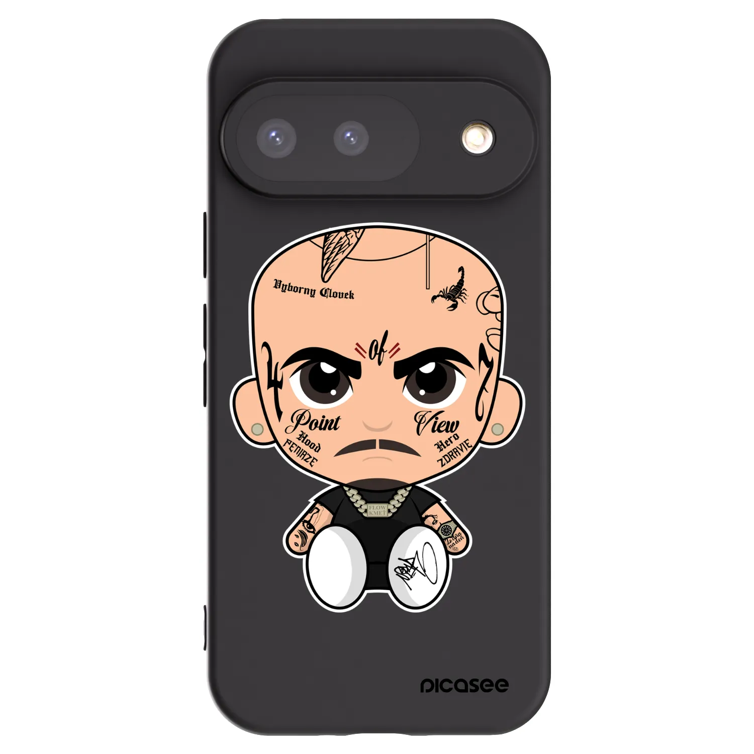 Picasee silikónový čierny obal pre Google Pixel 9 - Separ