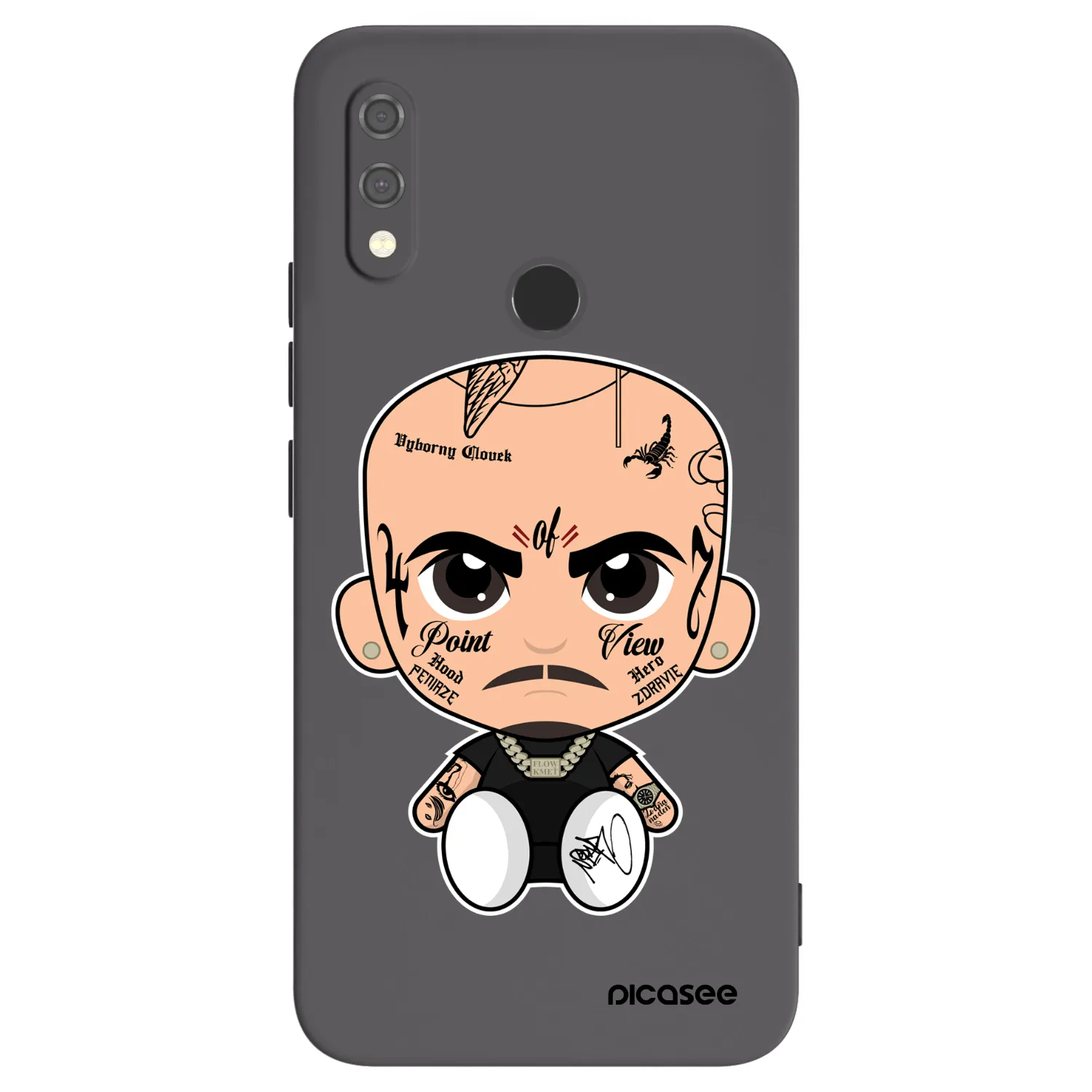 Picasee silikónový čierny obal pre Xiaomi Redmi Note 7 - Separ
