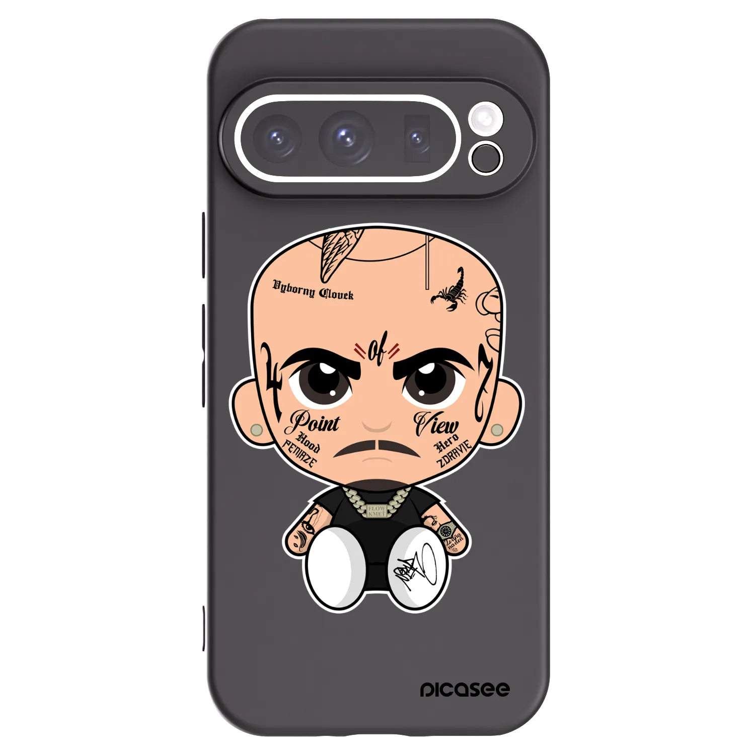 Picasee silikónový čierny obal pre Google Pixel 9 Pro - Separ