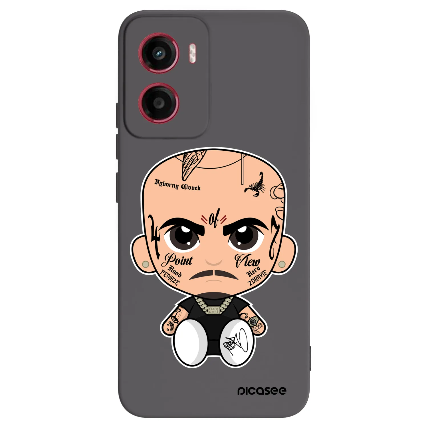 Picasee silikónový čierny obal pre Motorola Moto G05 - Separ