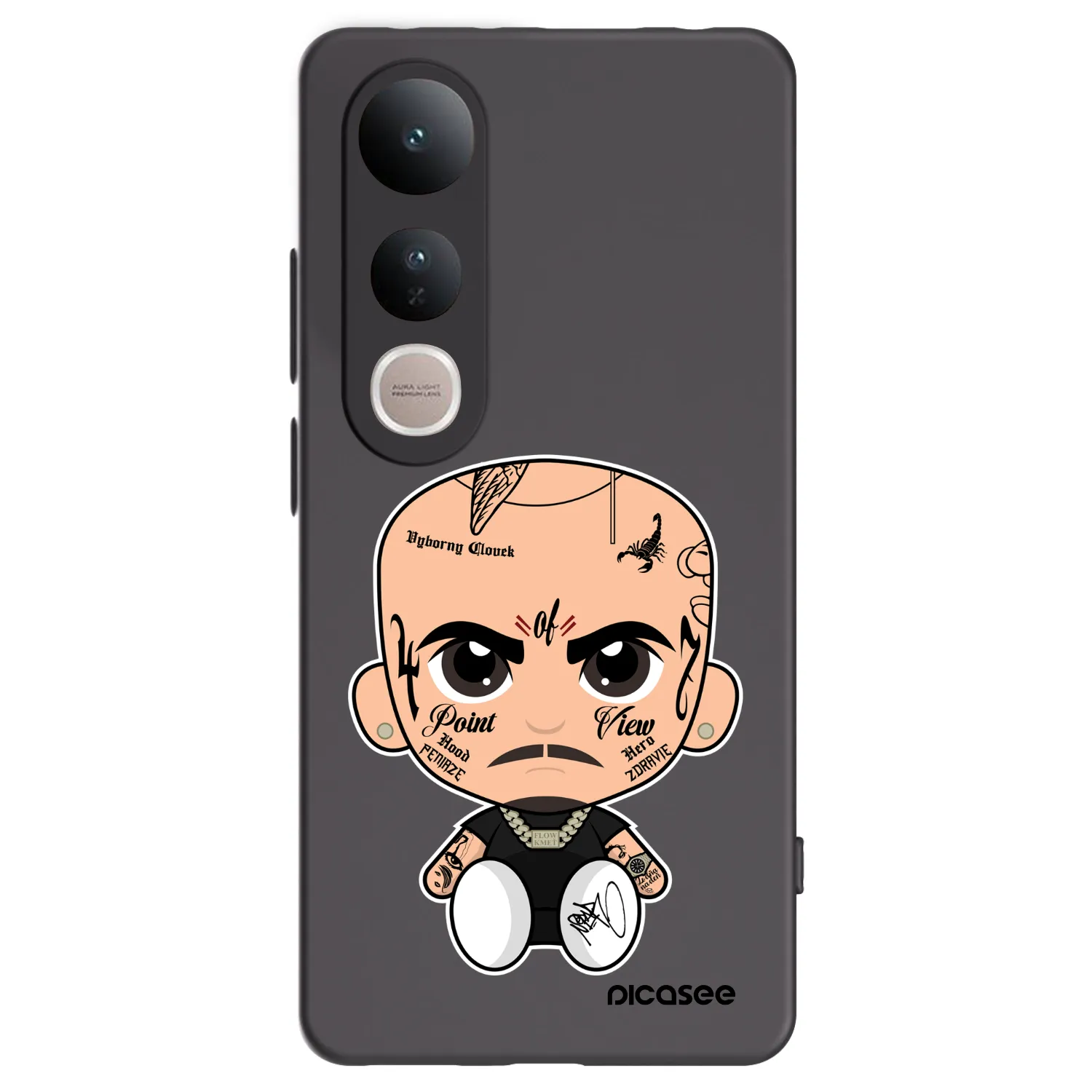 Picasee silikónový čierny obal pre Vivo V50 Lite 5G - Separ