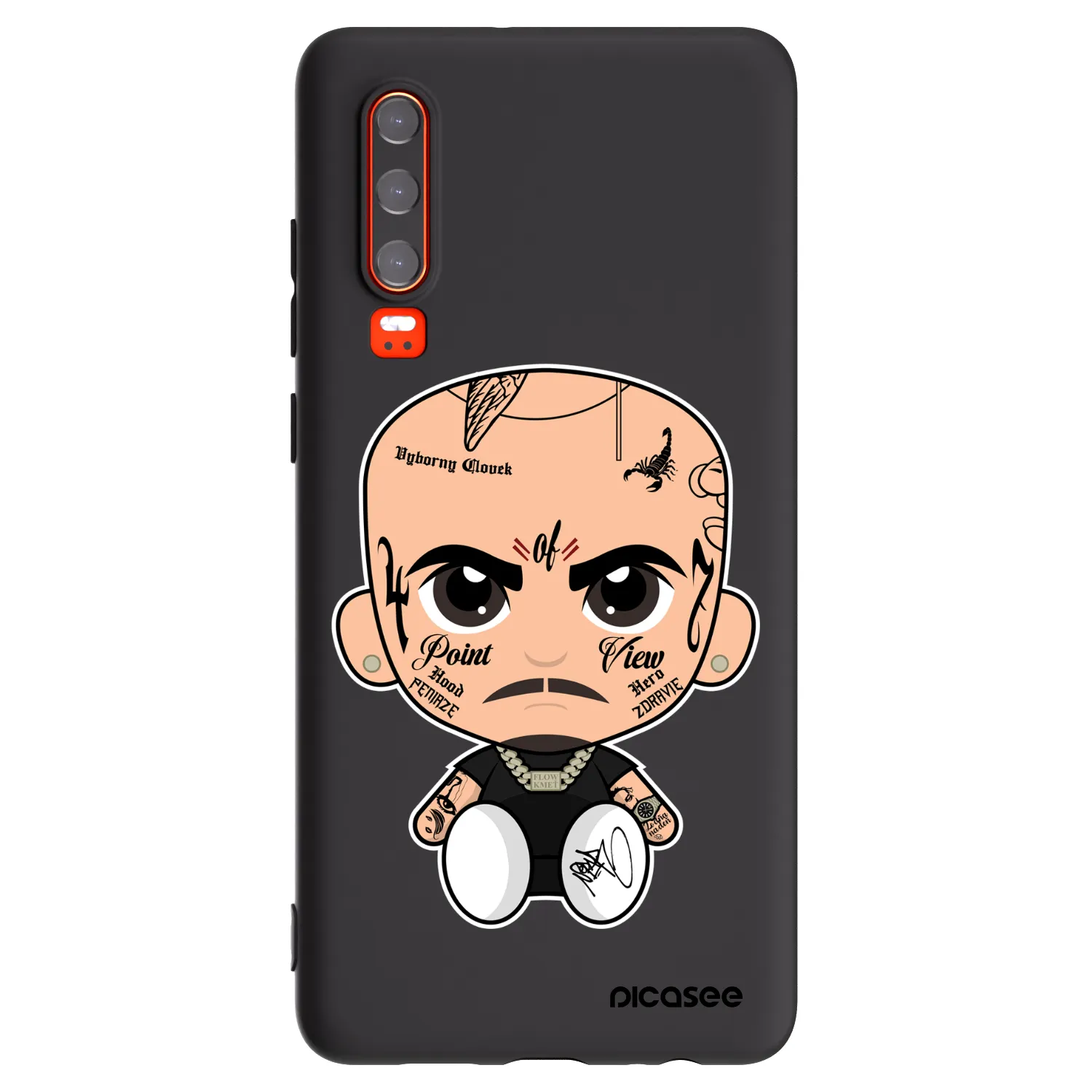 Picasee silikónový čierny obal pre Huawei P30 - Separ