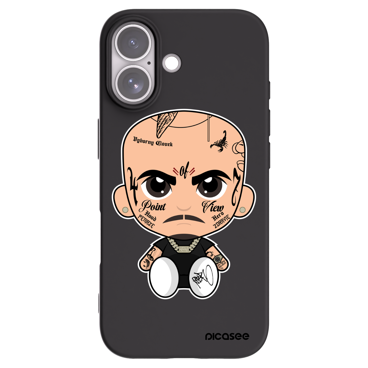Picasee silikónový čierny obal pre Apple iPhone 17 - Separ
