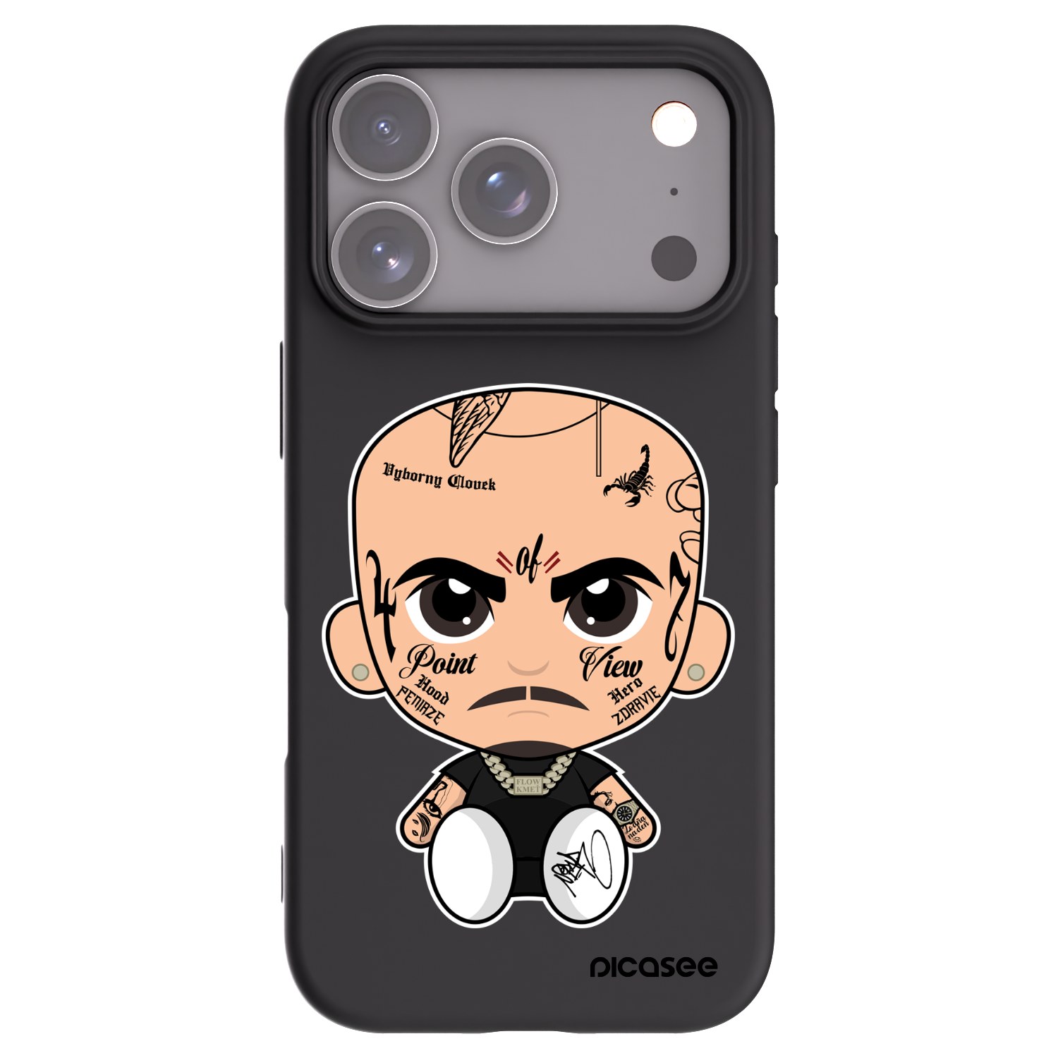 Picasee silikónový čierny obal pre Apple iPhone 17 Pro - Separ