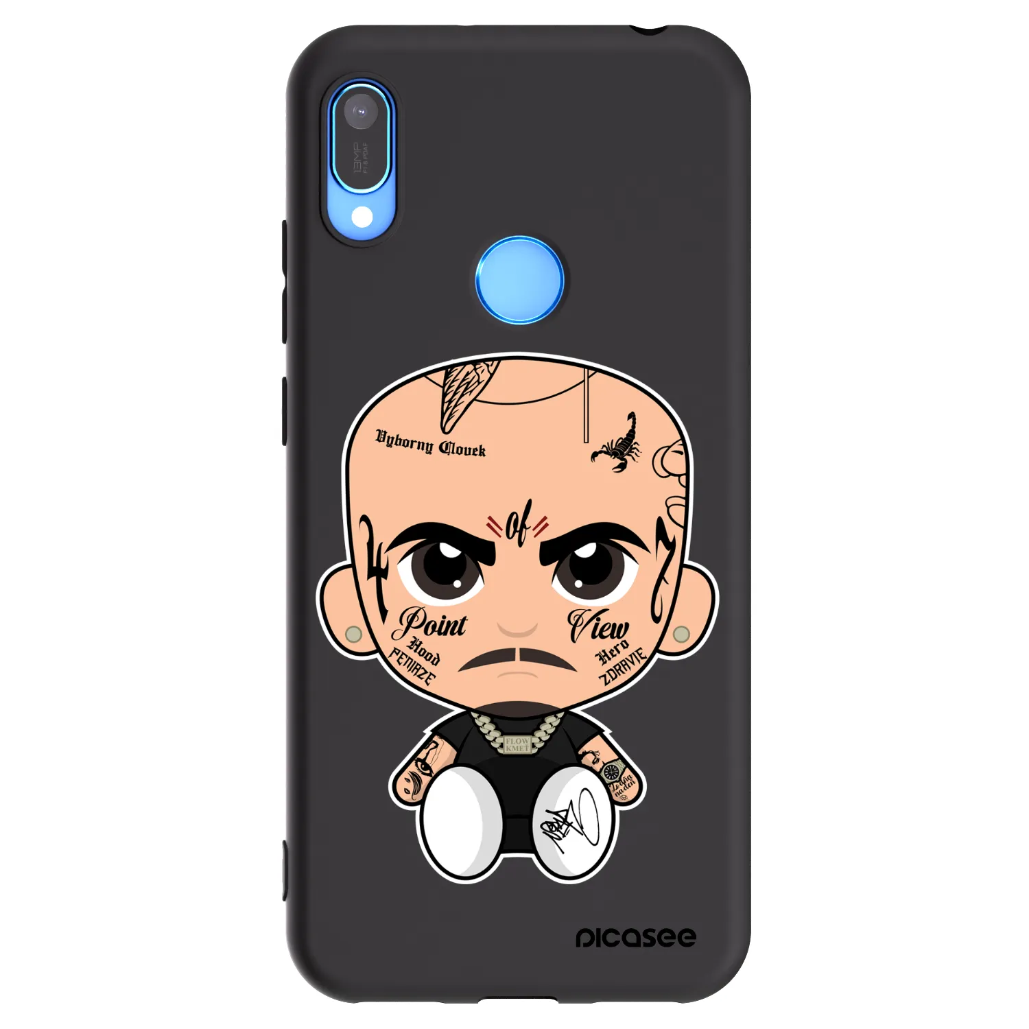 Picasee silikónový čierny obal pre Huawei Y6 2019 - Separ