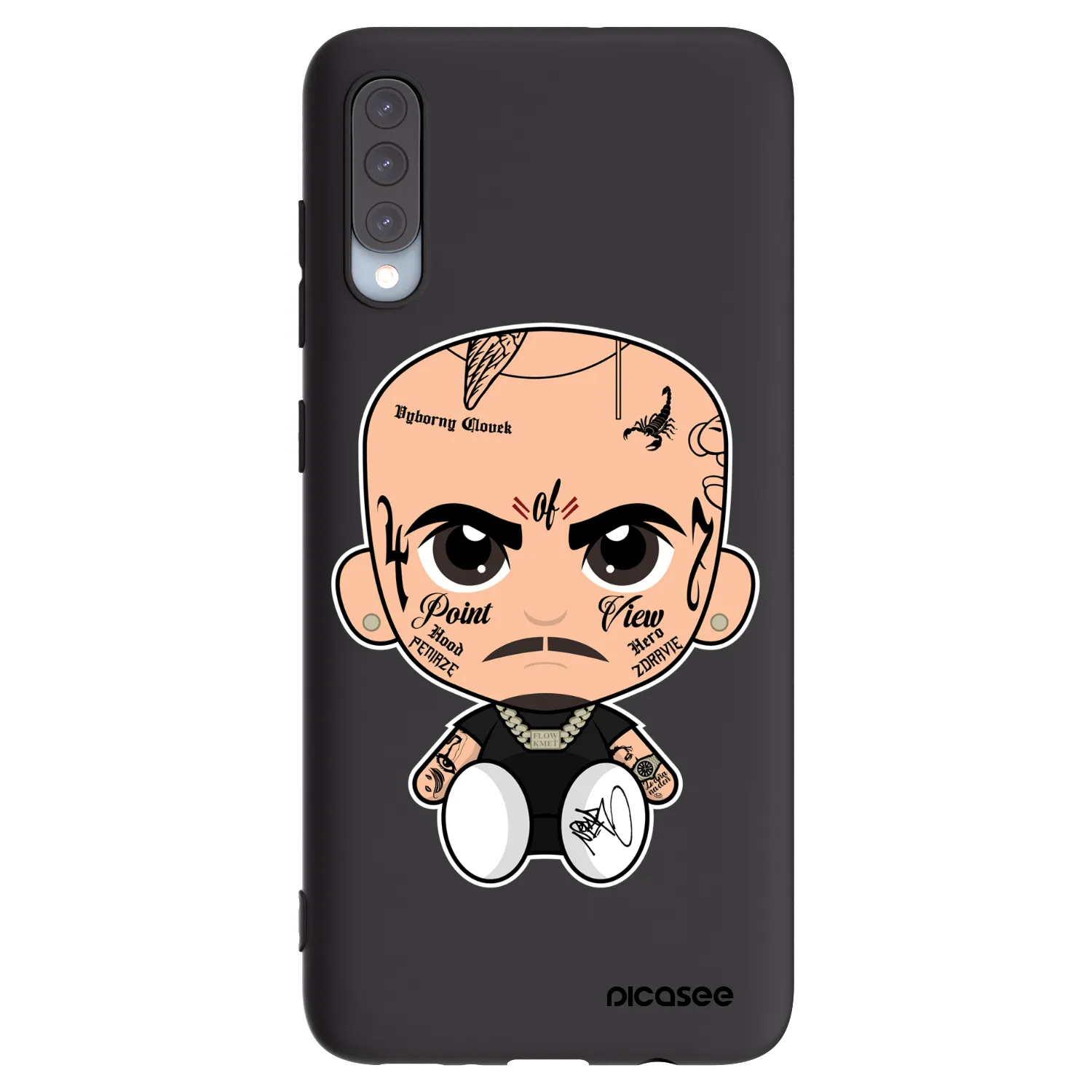 Picasee silikónový čierny obal pre Samsung Galaxy A70 A705F - Separ