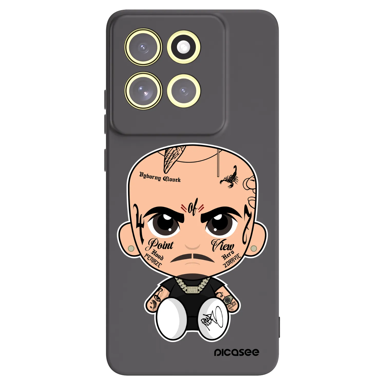 Picasee silikónový čierny obal pre Motorola Moto G86 5G - Separ