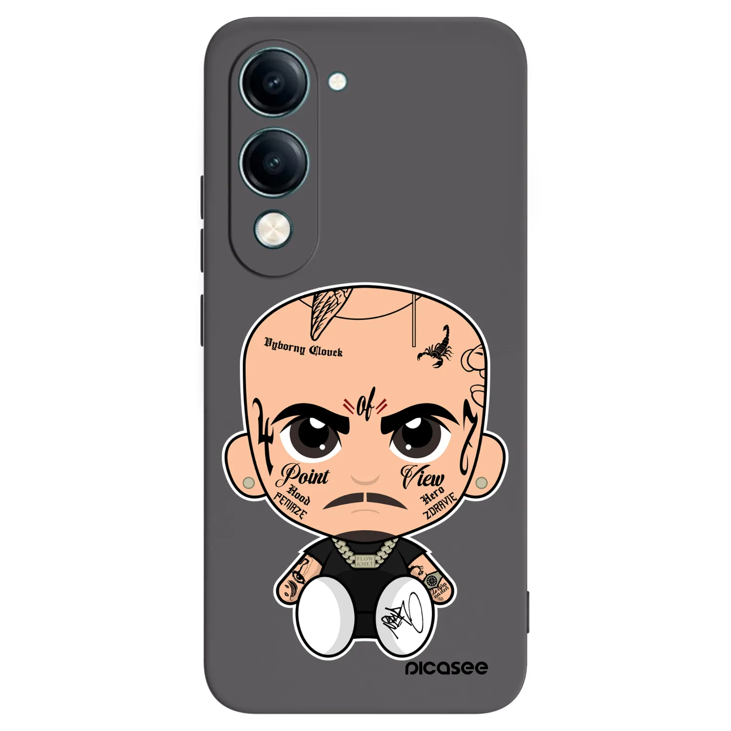 Picasee silikónový čierny obal pre Vivo Y29s 5G - Separ