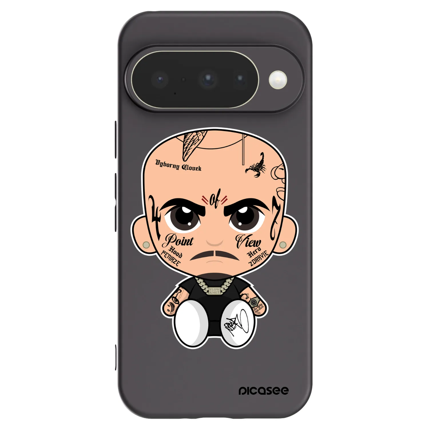 Picasee silikónový čierny obal pre Google Pixel 10 - Separ