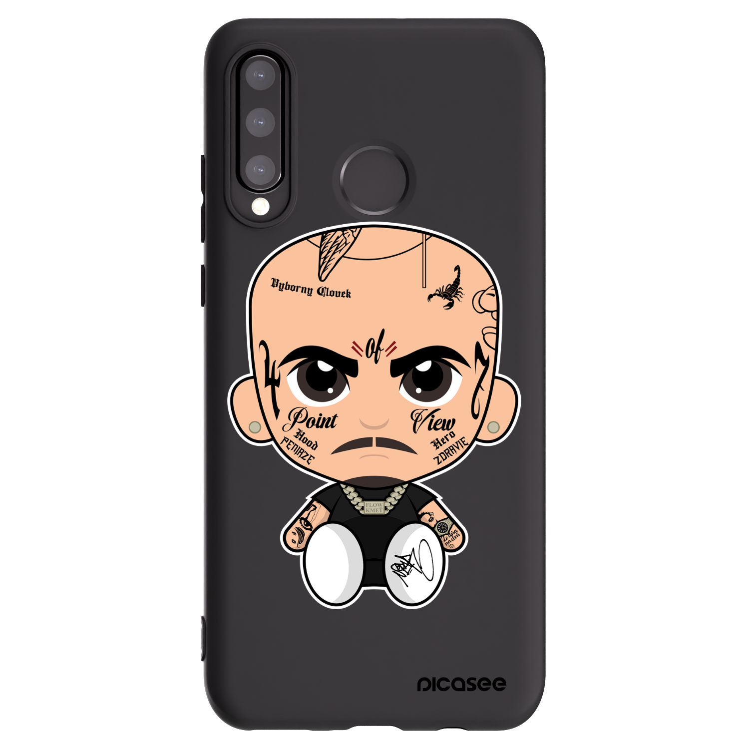 Picasee silikónový čierny obal pre Huawei P30 Lite - Separ