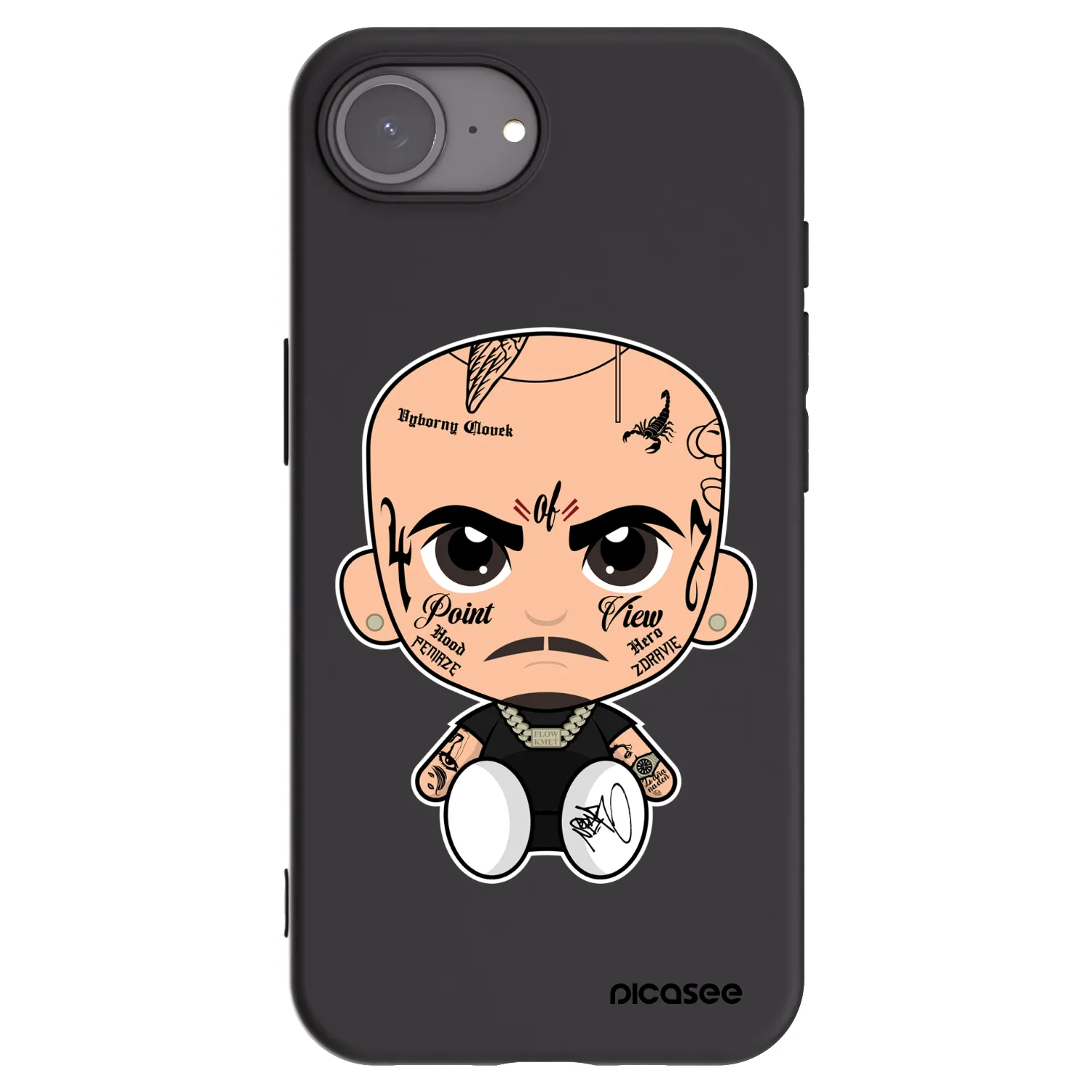 Picasee silikónový čierny obal pre Apple iPhone 17e - Separ