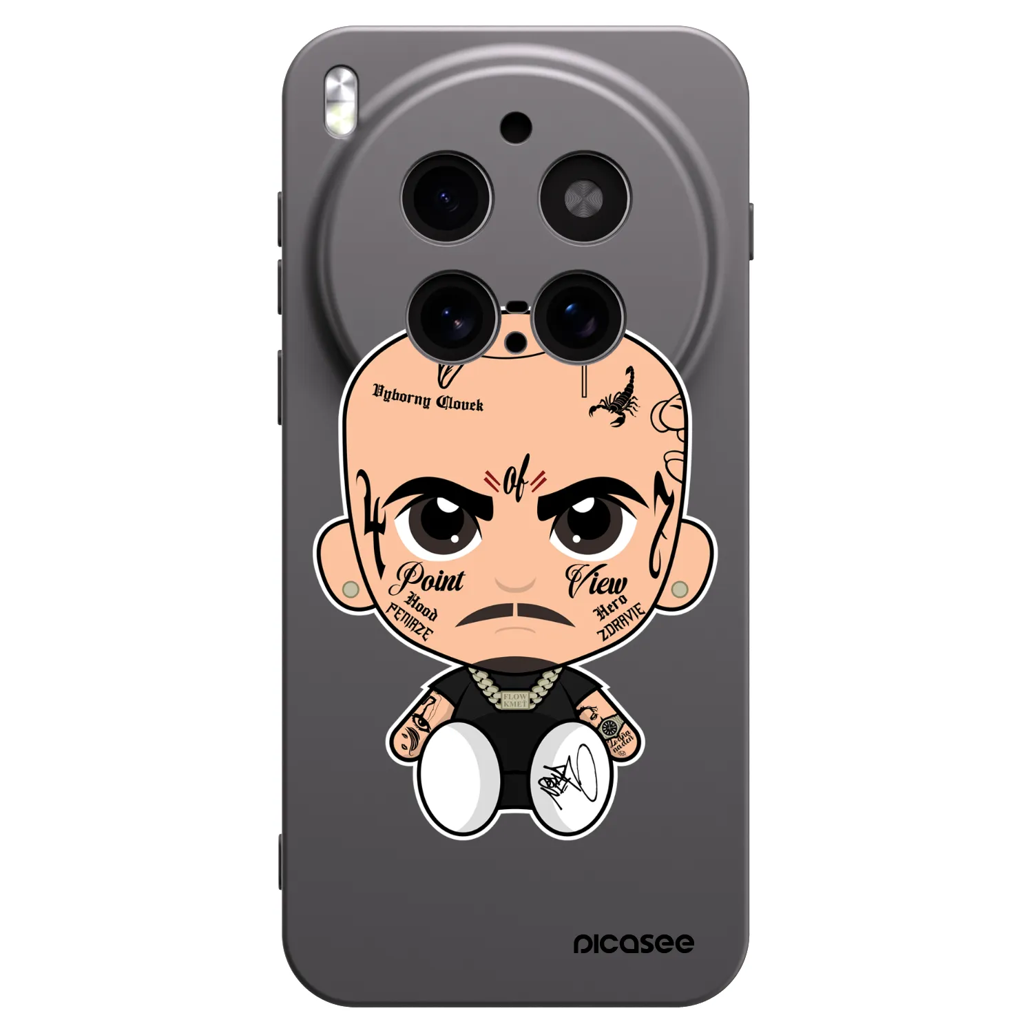 Picasee silikónový čierny obal pre Vivo X300 Pro - Separ