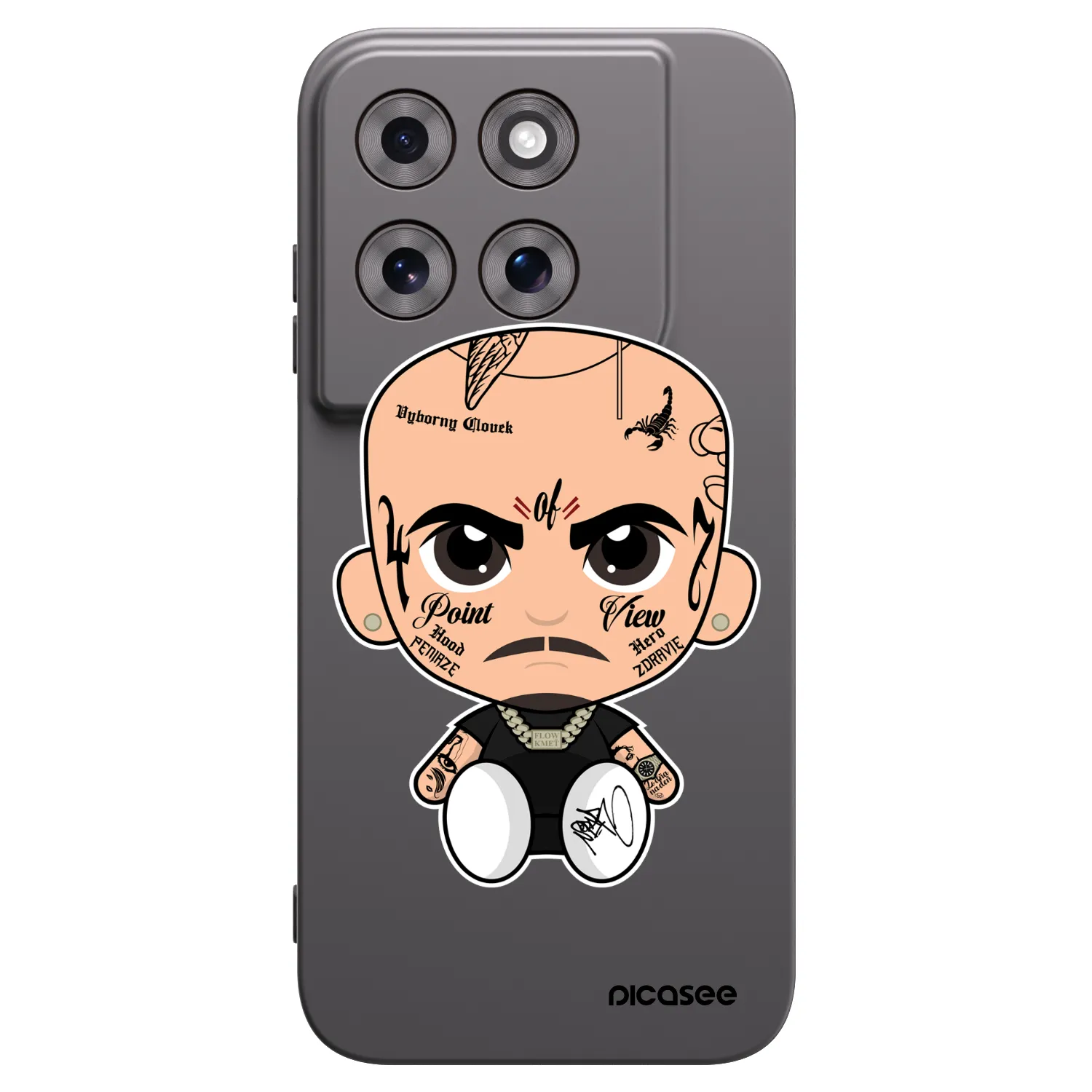 Picasee silikónový čierny obal pre Motorola Moto G77 - Separ