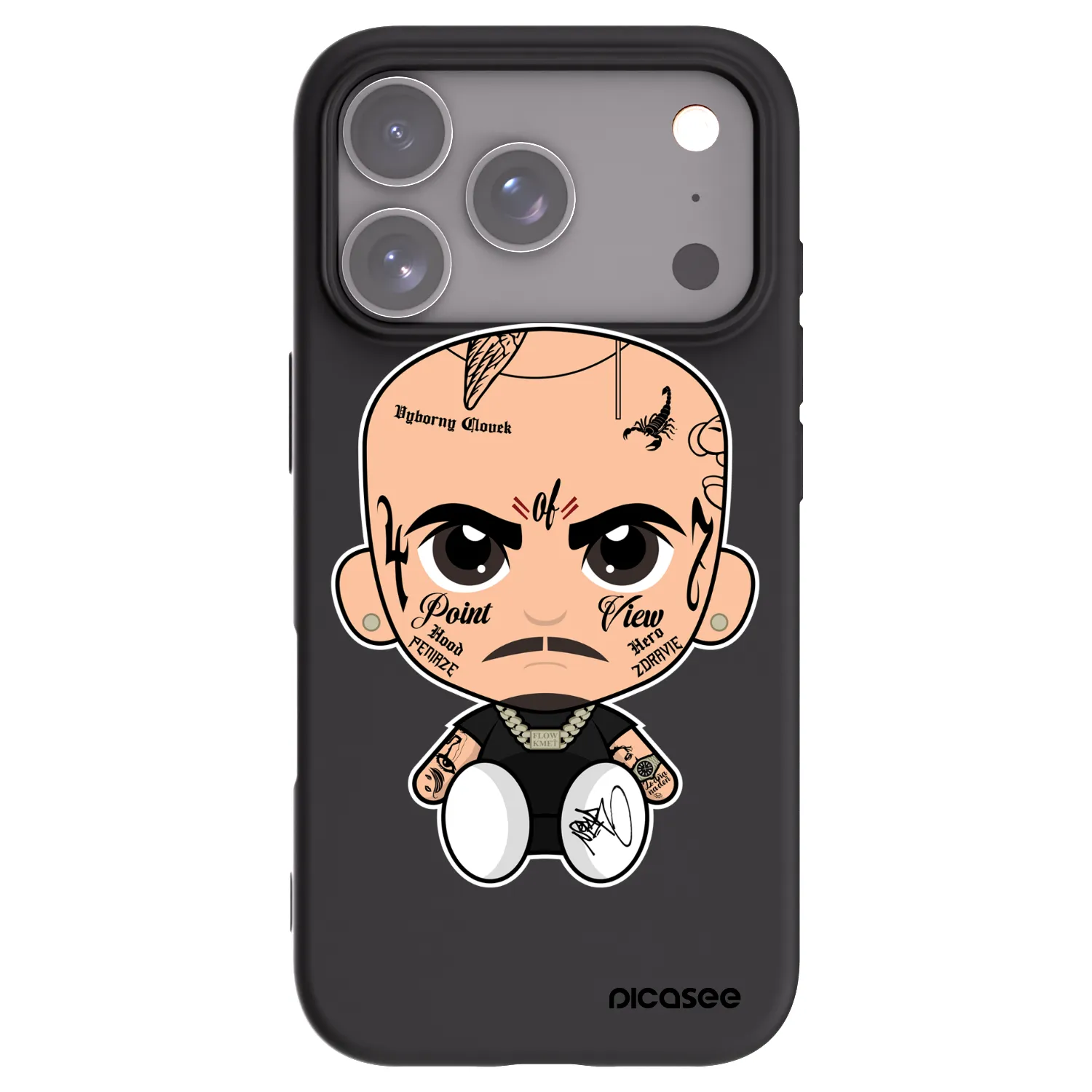Picasee silikónový čierny obal pre Apple iPhone 18 Pro - Separ