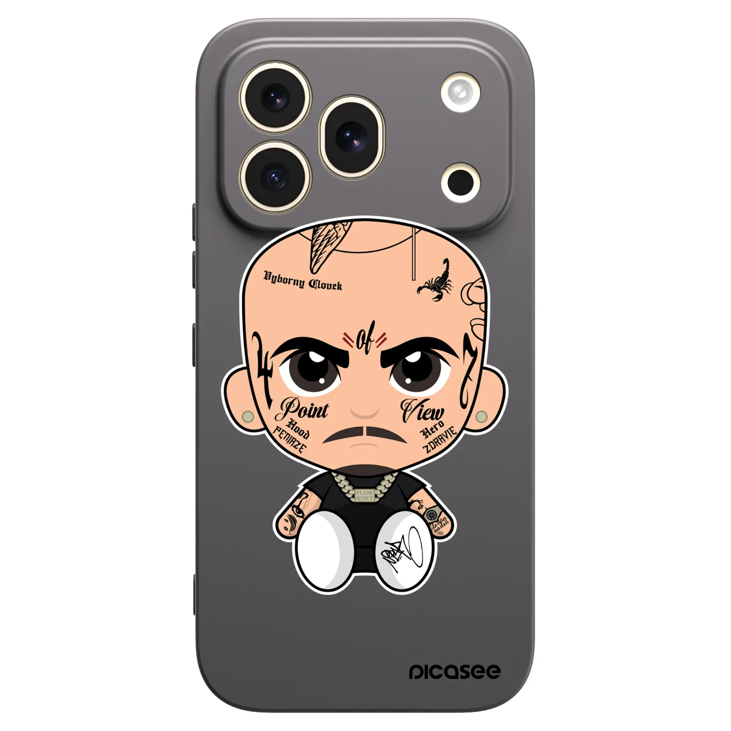 Picasee silikónový čierny obal pre Honor 600 Pro - Separ