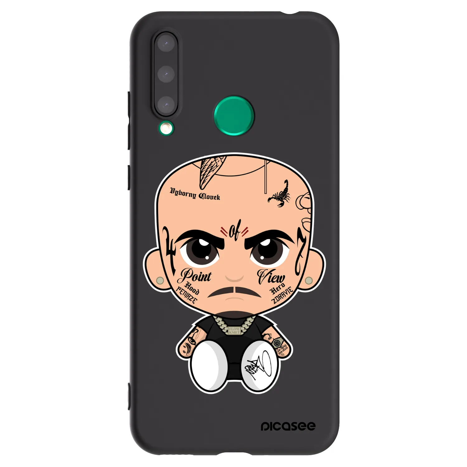 Picasee silikónový čierny obal pre Honor 20 Lite - Separ