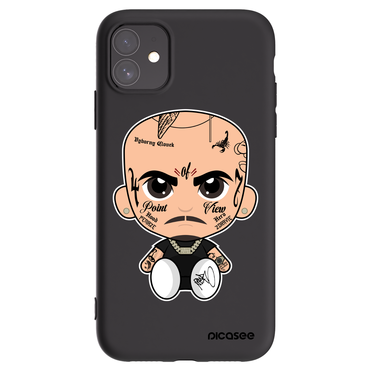 Picasee silikónový čierny obal pre Apple iPhone 11 - Separ