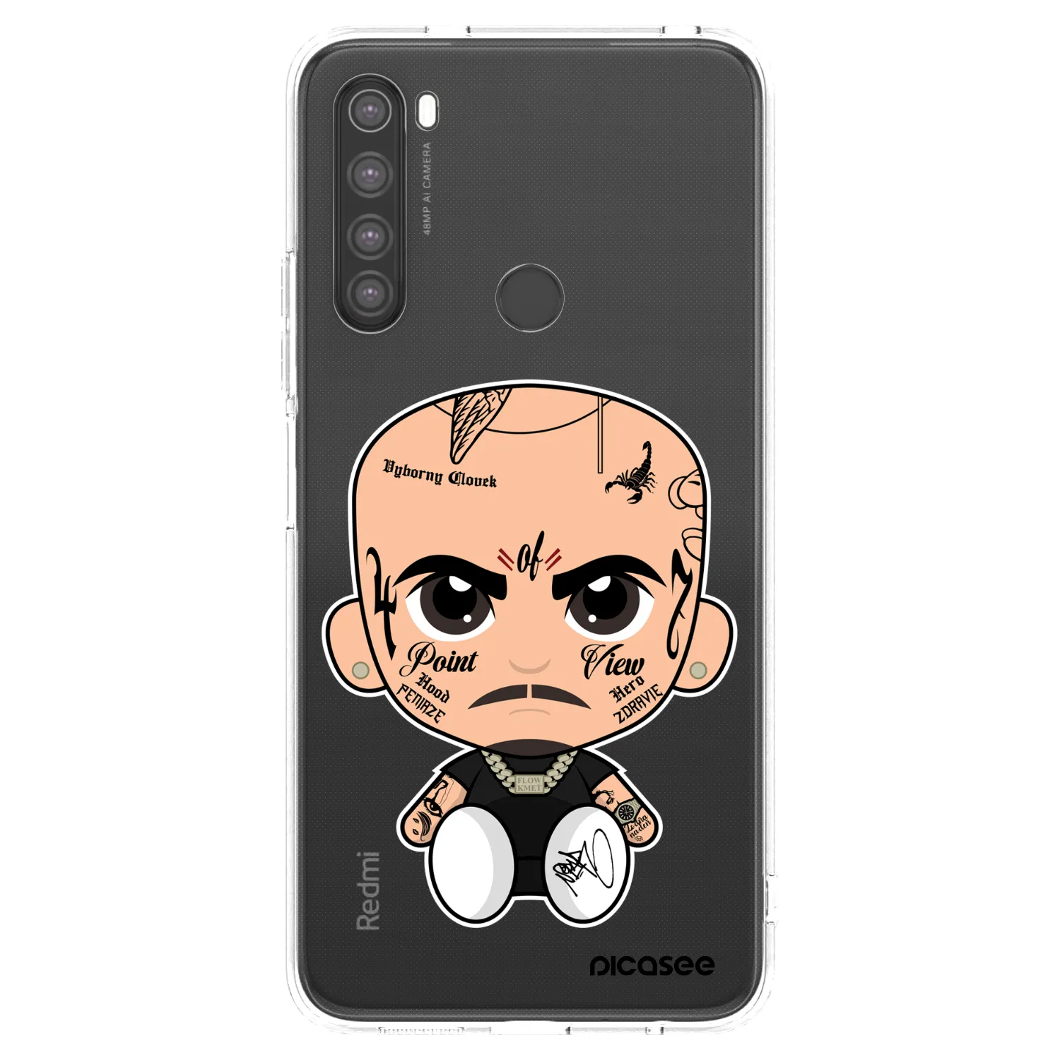Picasee silikónový prehľadný obal pre Xiaomi Redmi Note 8 - Separ