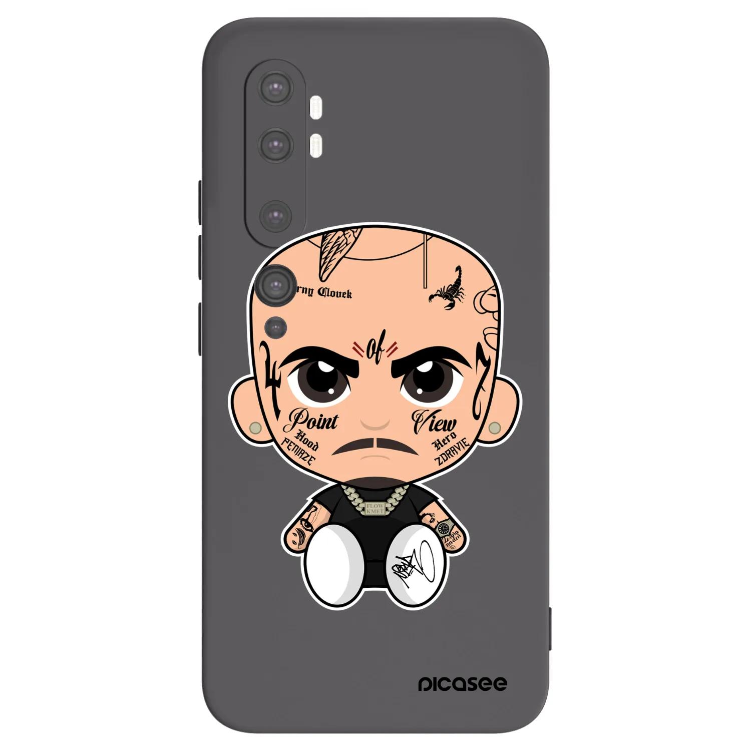 Picasee silikónový čierny obal pre Xiaomi Mi Note 10 (Pro) - Separ