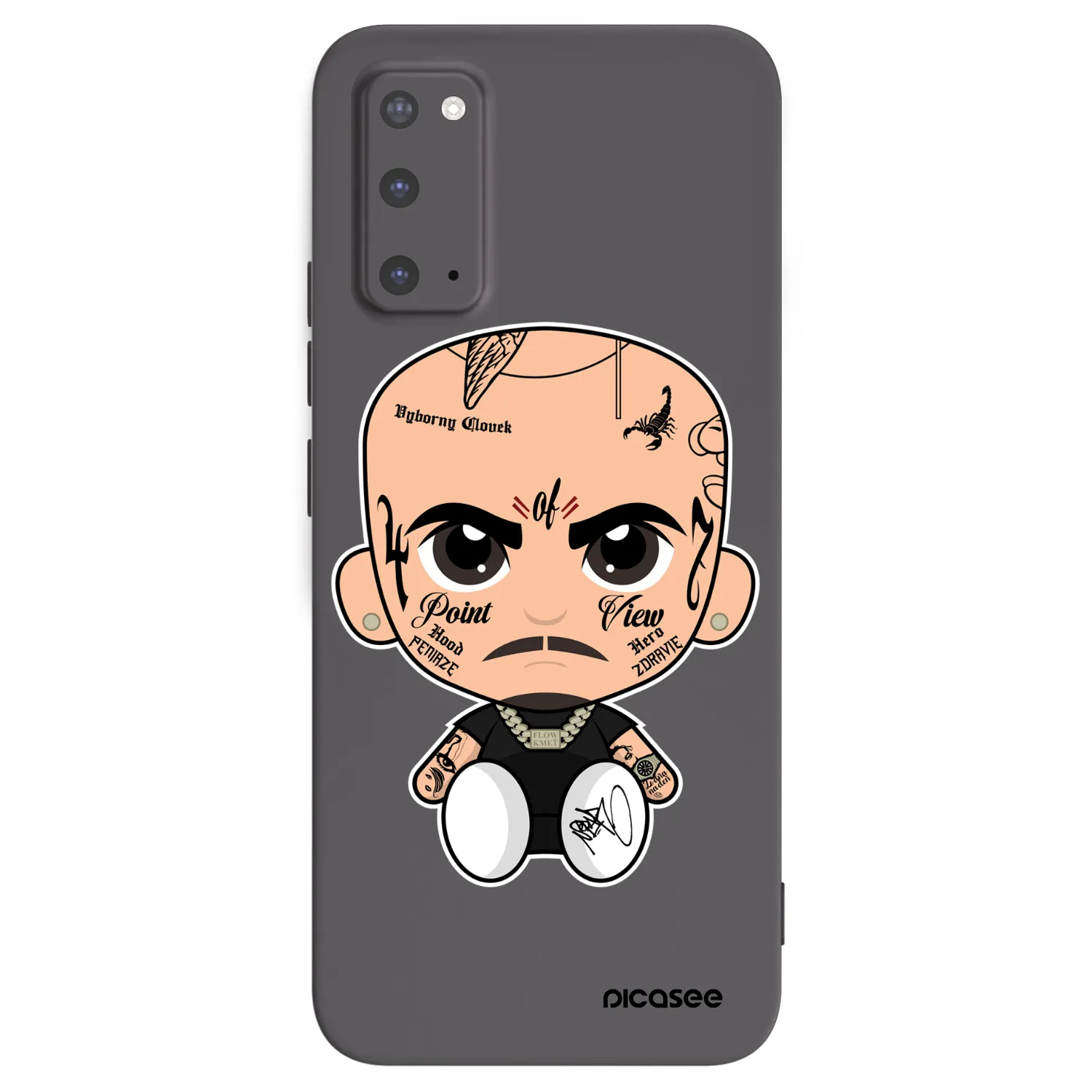 Picasee silikónový čierny obal pre Samsung Galaxy S20 G980F - Separ
