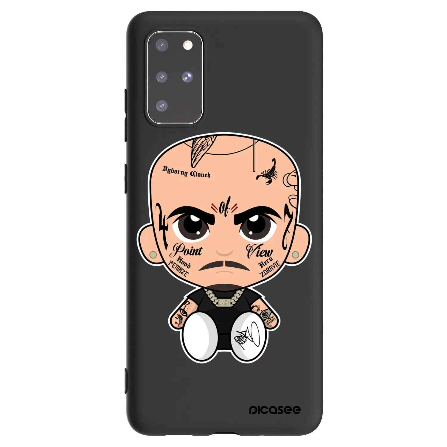 Picasee silikónový čierny obal pre Samsung Galaxy S20+ G985F - Separ