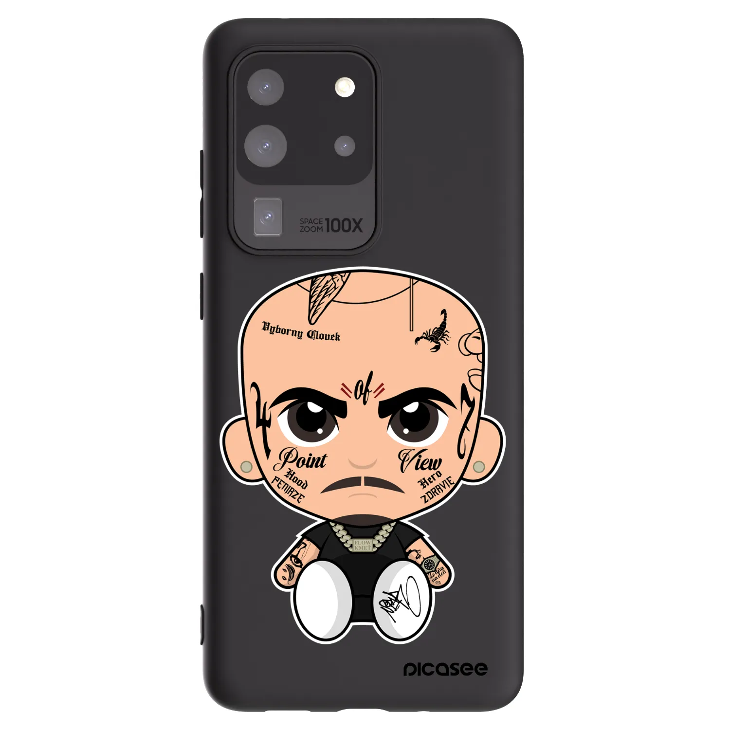 Picasee silikónový čierny obal pre Samsung Galaxy S20 Ultra 5G G988F - Separ