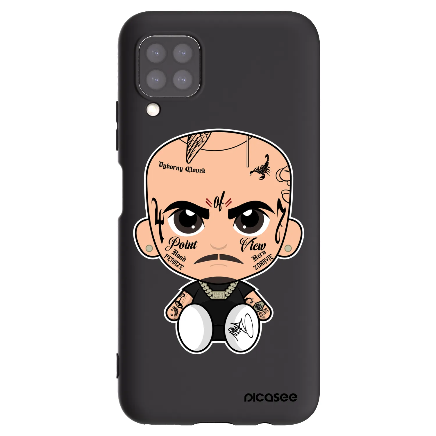 Picasee silikónový čierny obal pre Huawei P40 Lite - Separ