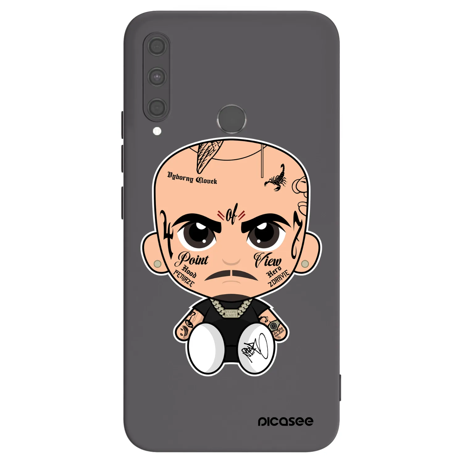 Picasee silikónový čierny obal pre Huawei P40 Lite E - Separ
