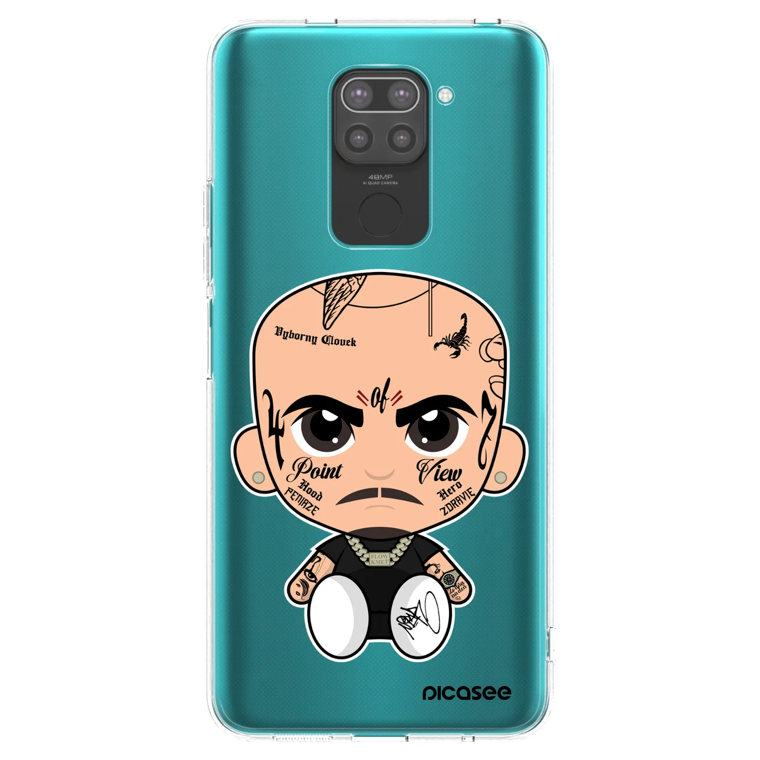 Picasee silikónový čierny obal pre Xiaomi Redmi Note 9 - Separ