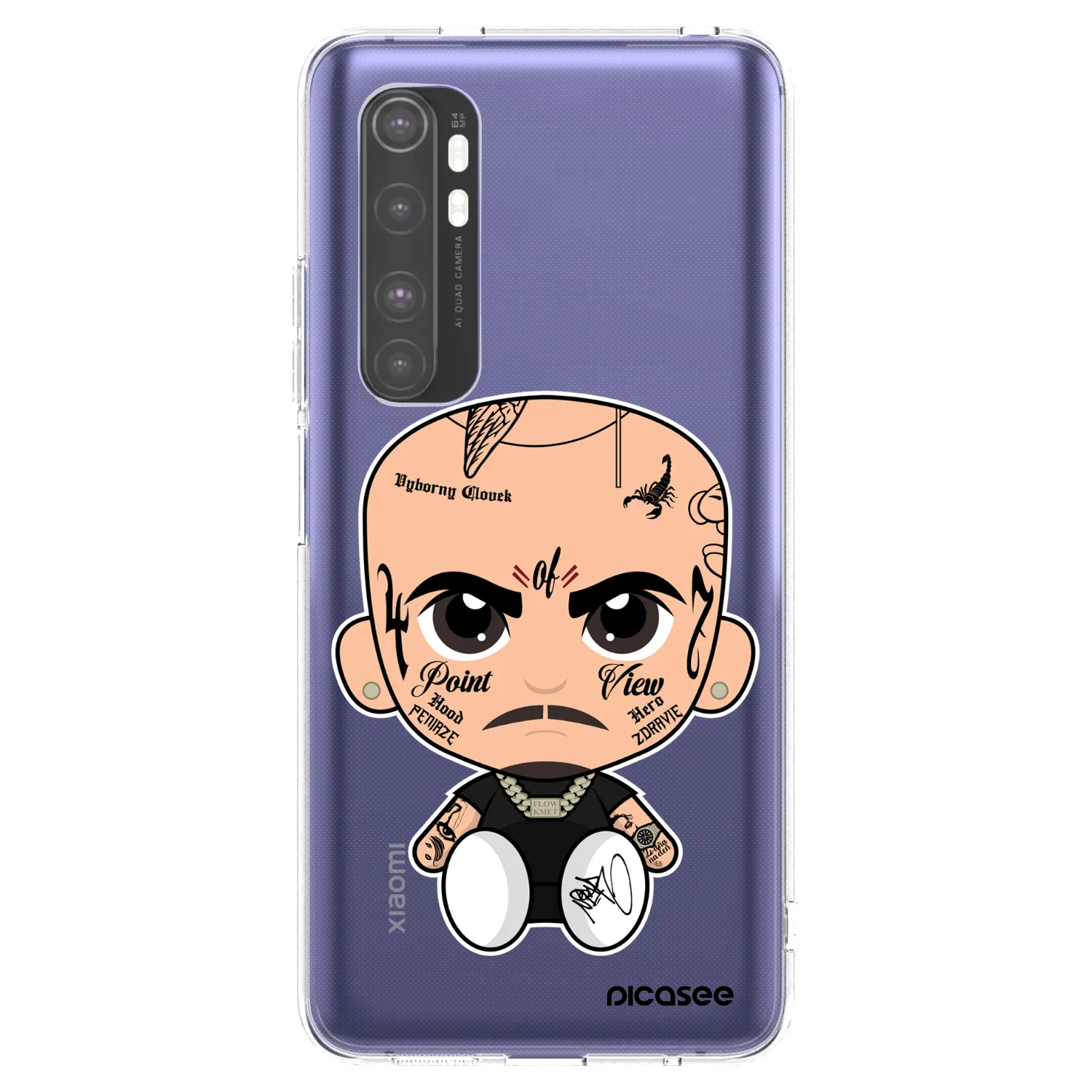 Picasee silikónový prehľadný obal pre Xiaomi Mi Note 10 Lite - Separ