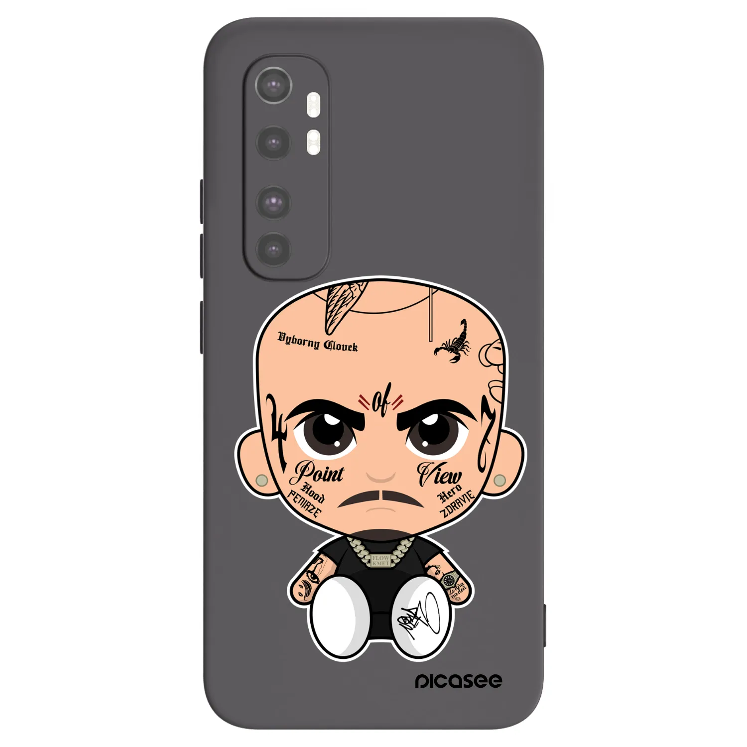Picasee silikónový čierny obal pre Xiaomi Mi Note 10 Lite - Separ