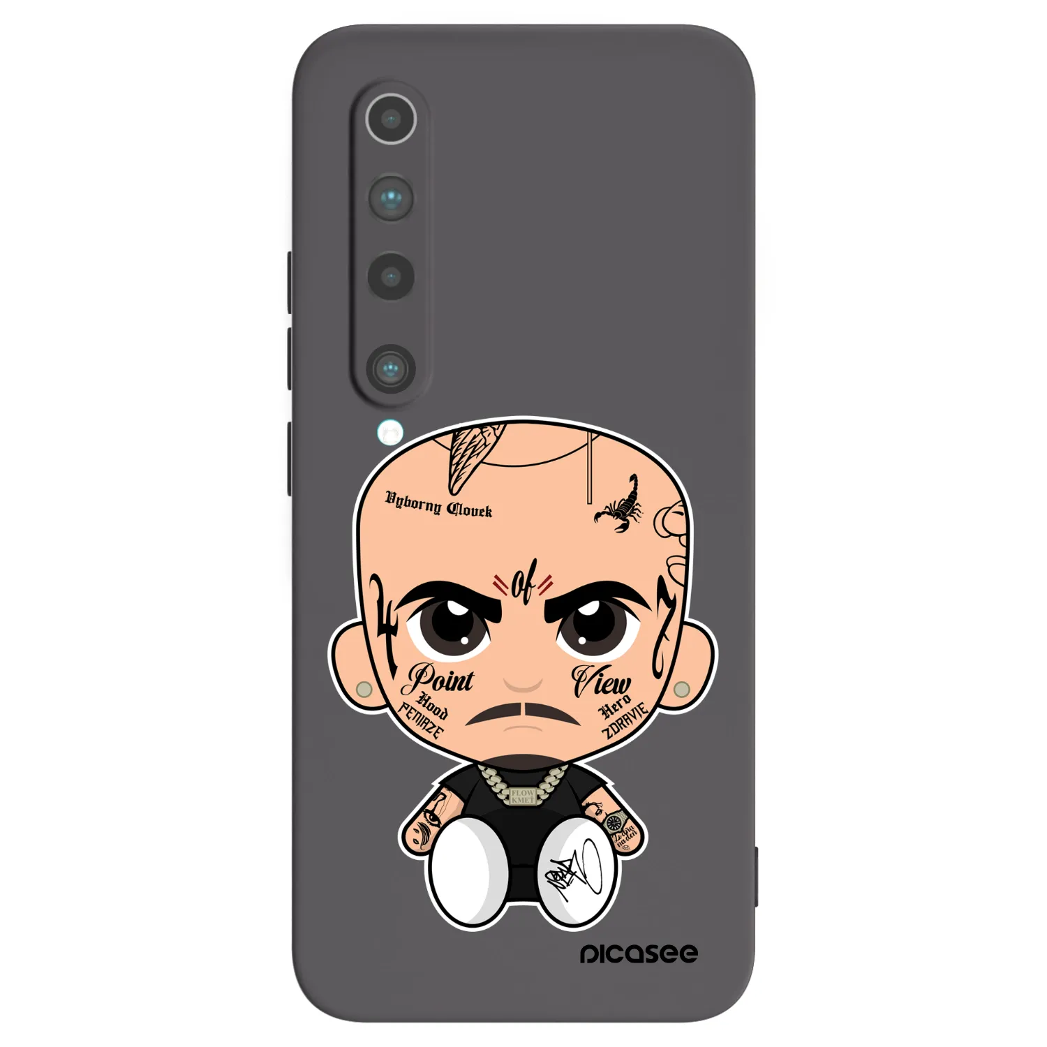 Picasee silikónový čierny obal pre Xiaomi Mi 10 - Separ