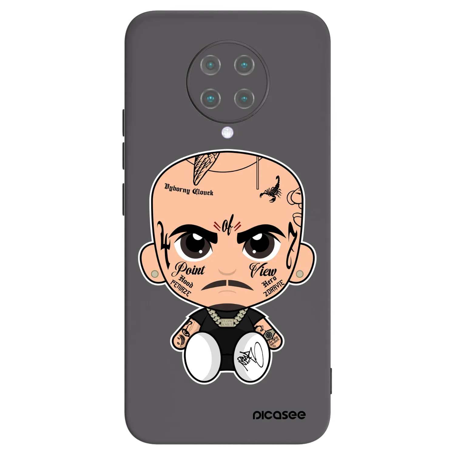 Picasee silikónový čierny obal pre Xiaomi Poco F2 Pro - Separ