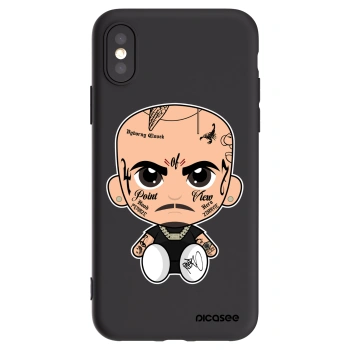 Picasee silikónový čierny obal pre Apple iPhone X/XS - Separ