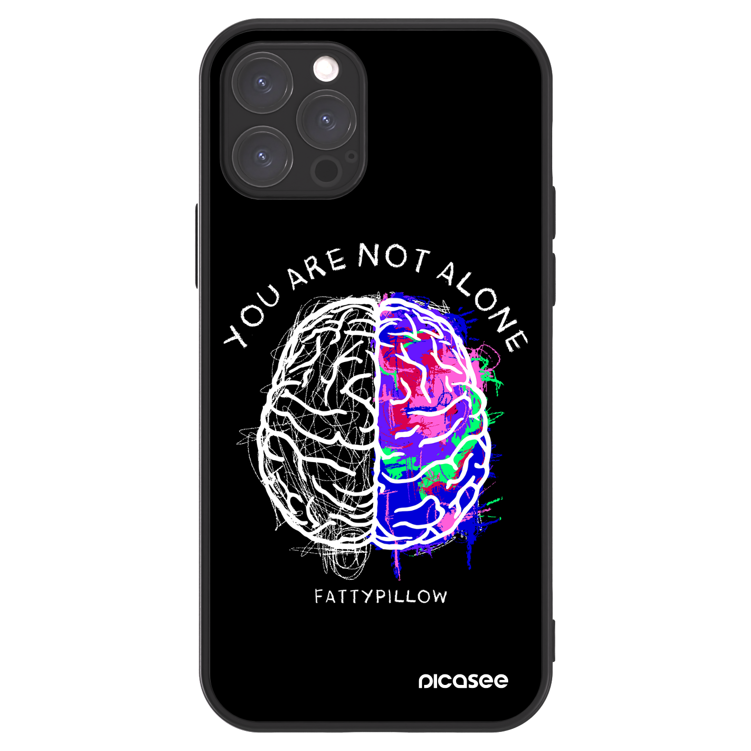 Picasee ULTIMATE CASE pro Apple iPhone 12 Pro - Brain - White