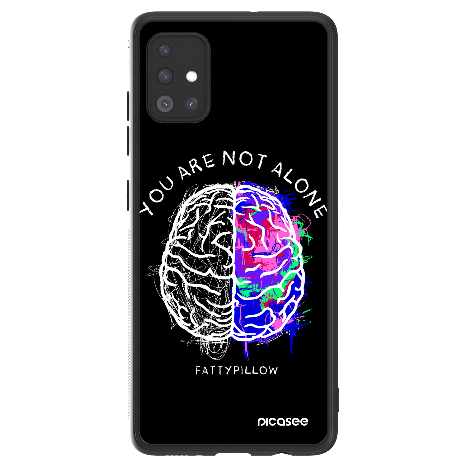 Picasee ULTIMATE CASE pro Samsung Galaxy A51 A515F - Brain - White