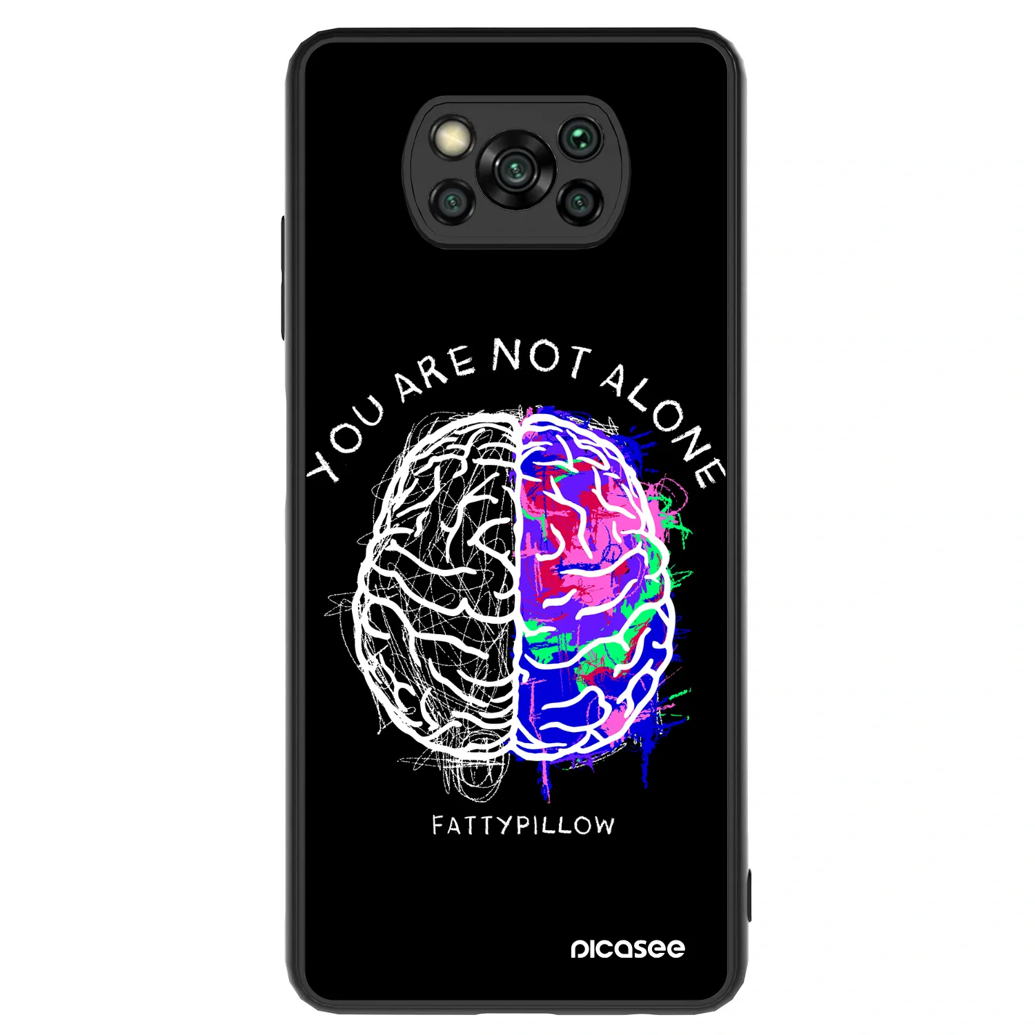 Picasee ULTIMATE CASE pro Xiaomi Poco X3 - Brain - White