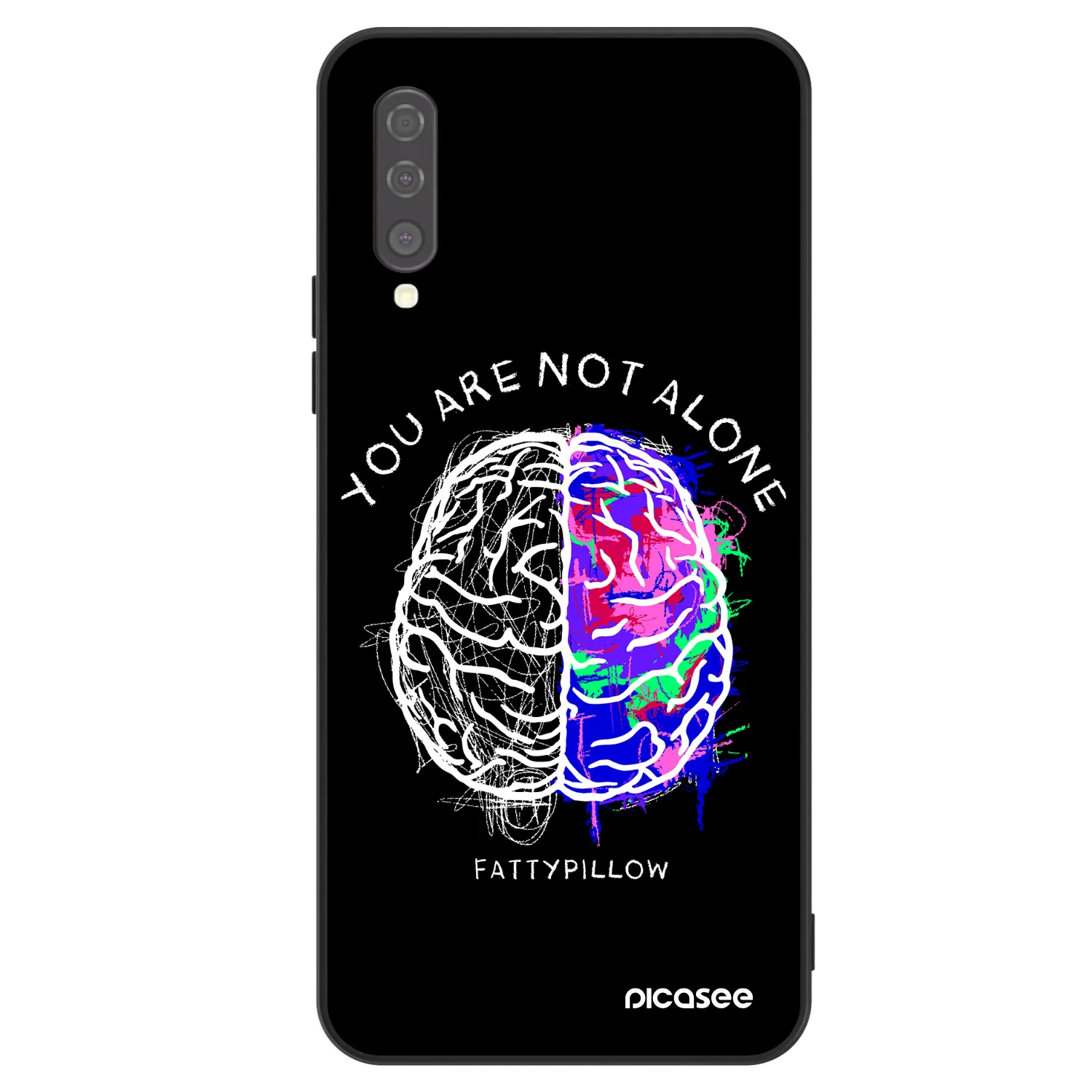 Picasee ULTIMATE CASE pro Samsung Galaxy A50 A505F - Brain - White
