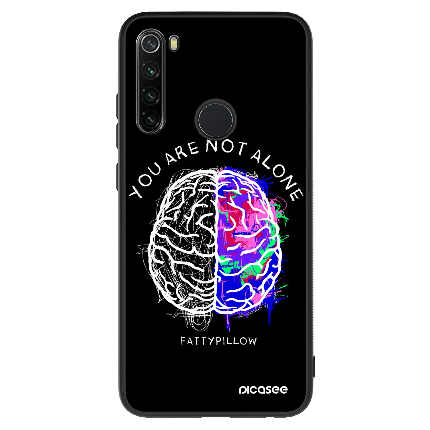 Picasee ULTIMATE CASE pro Xiaomi Redmi Note 8 - Brain - White