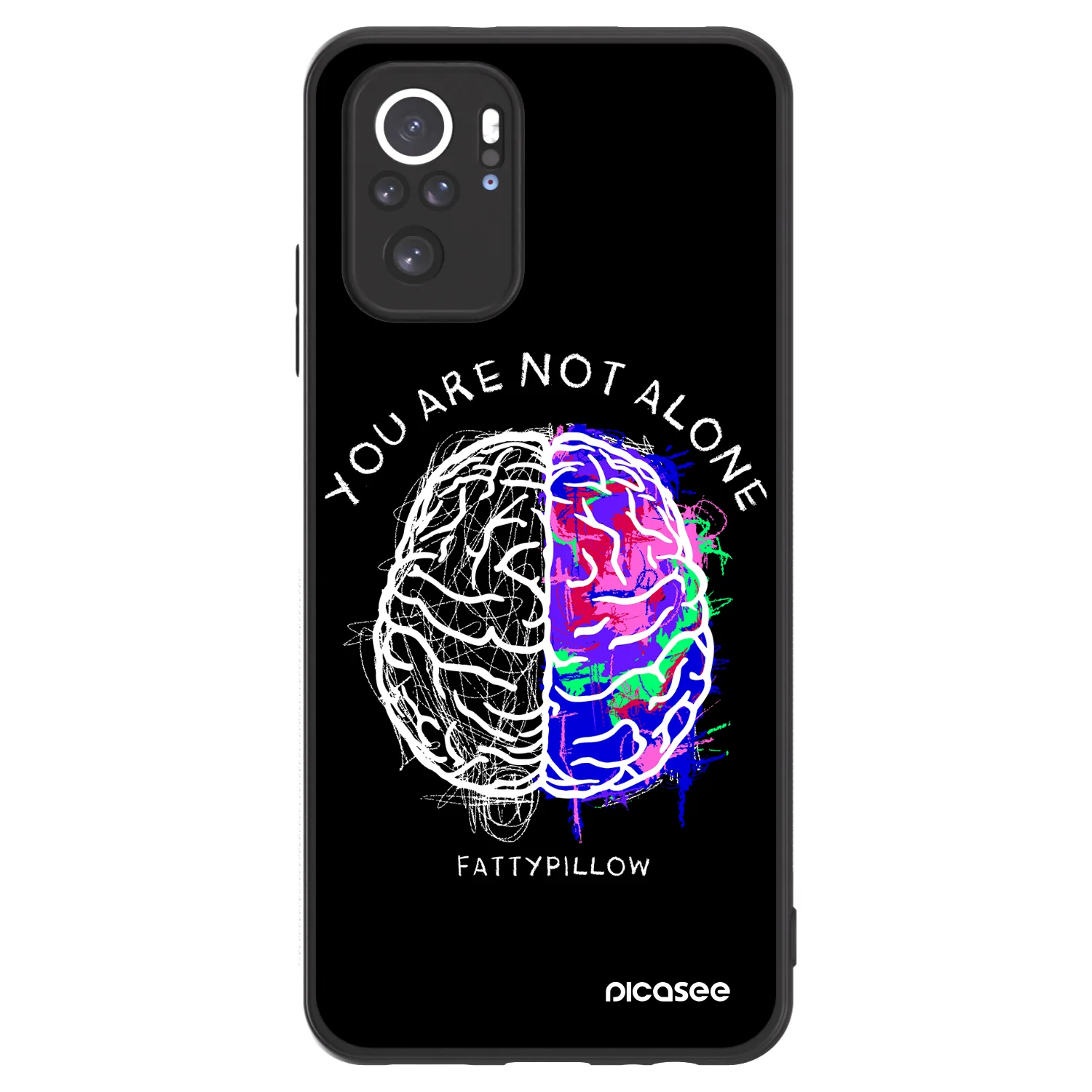 Picasee ULTIMATE CASE pro Xiaomi Redmi Note 10 - Brain - White