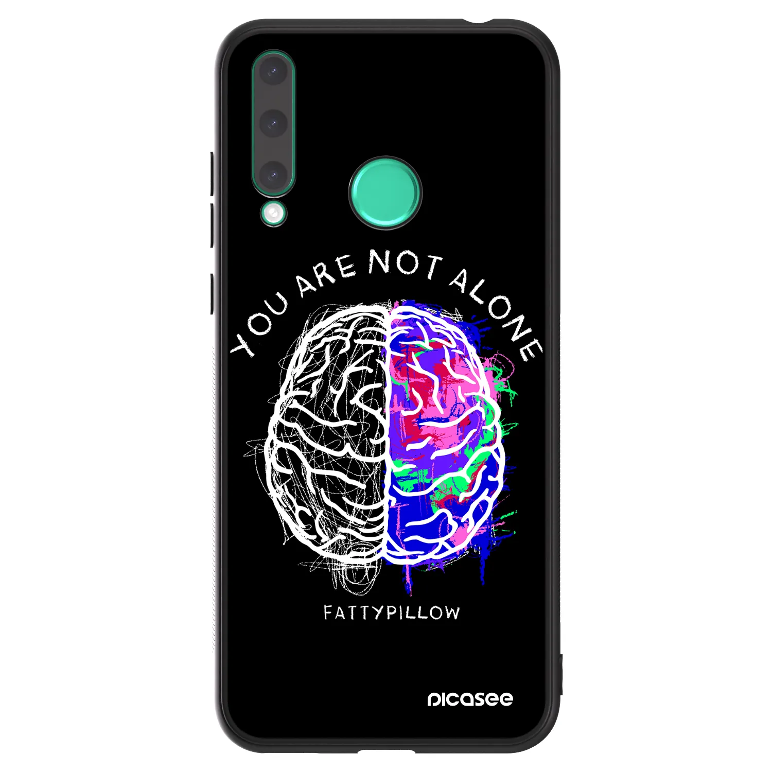 Picasee ULTIMATE CASE pro Honor 20 Lite - Brain - White