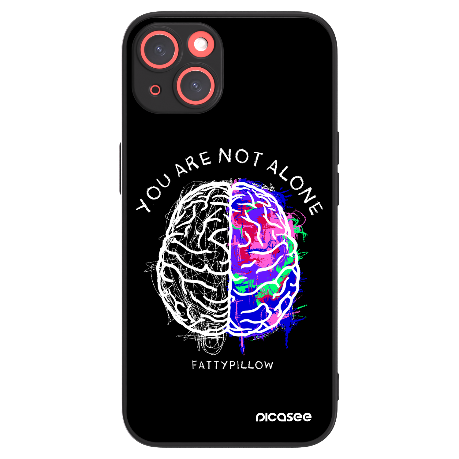 Picasee ULTIMATE CASE pro Apple iPhone 13 - Brain - White