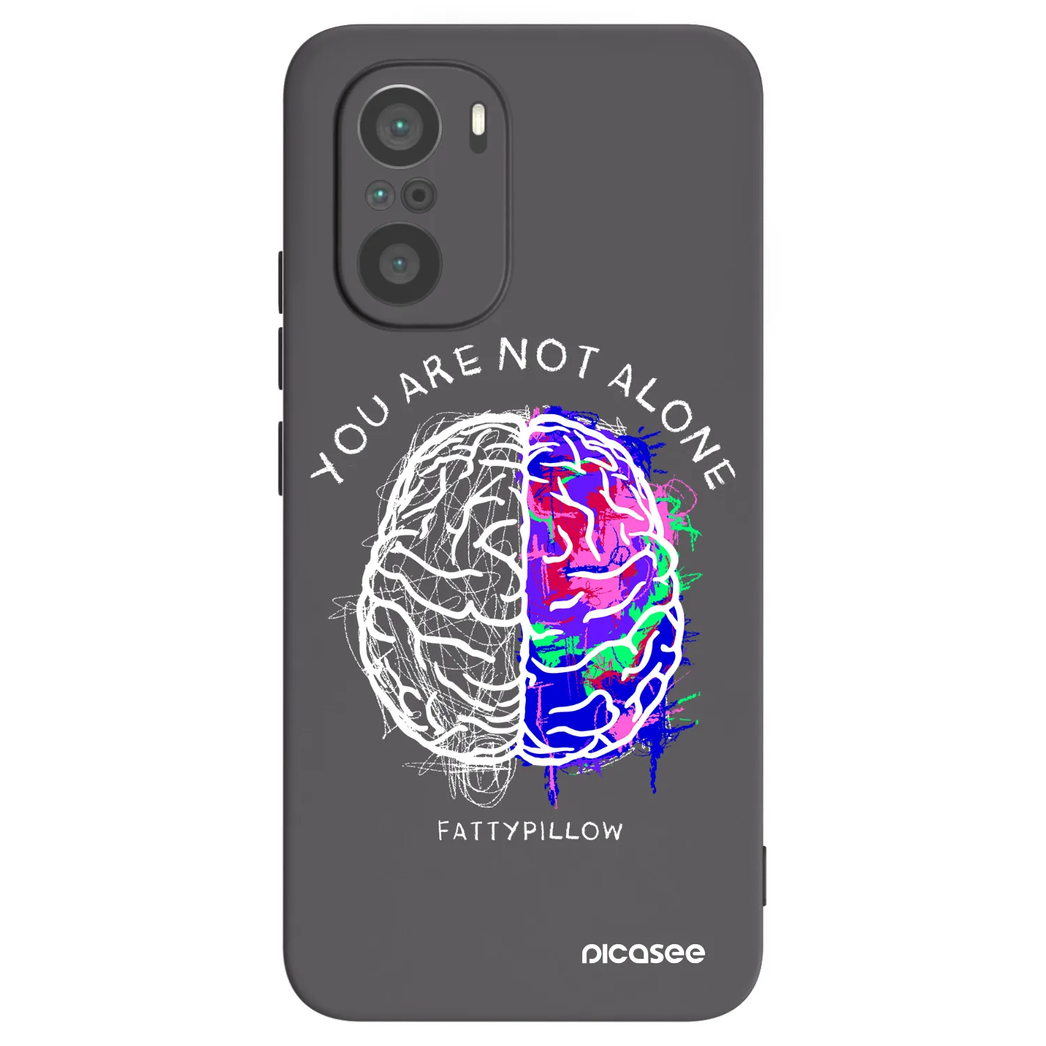 Picasee silikónový čierny obal pre Xiaomi Poco F3 - Brain - White