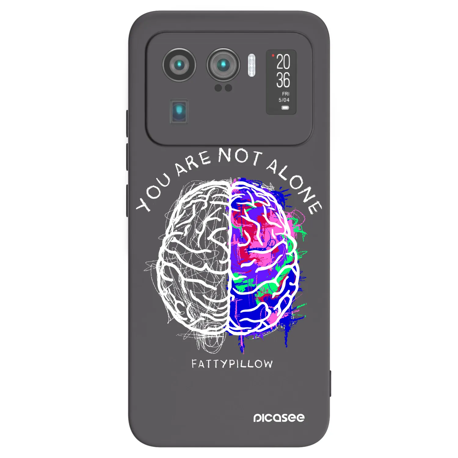 Picasee silikónový čierny obal pre Xiaomi Mi 11 Ultra - Brain - White