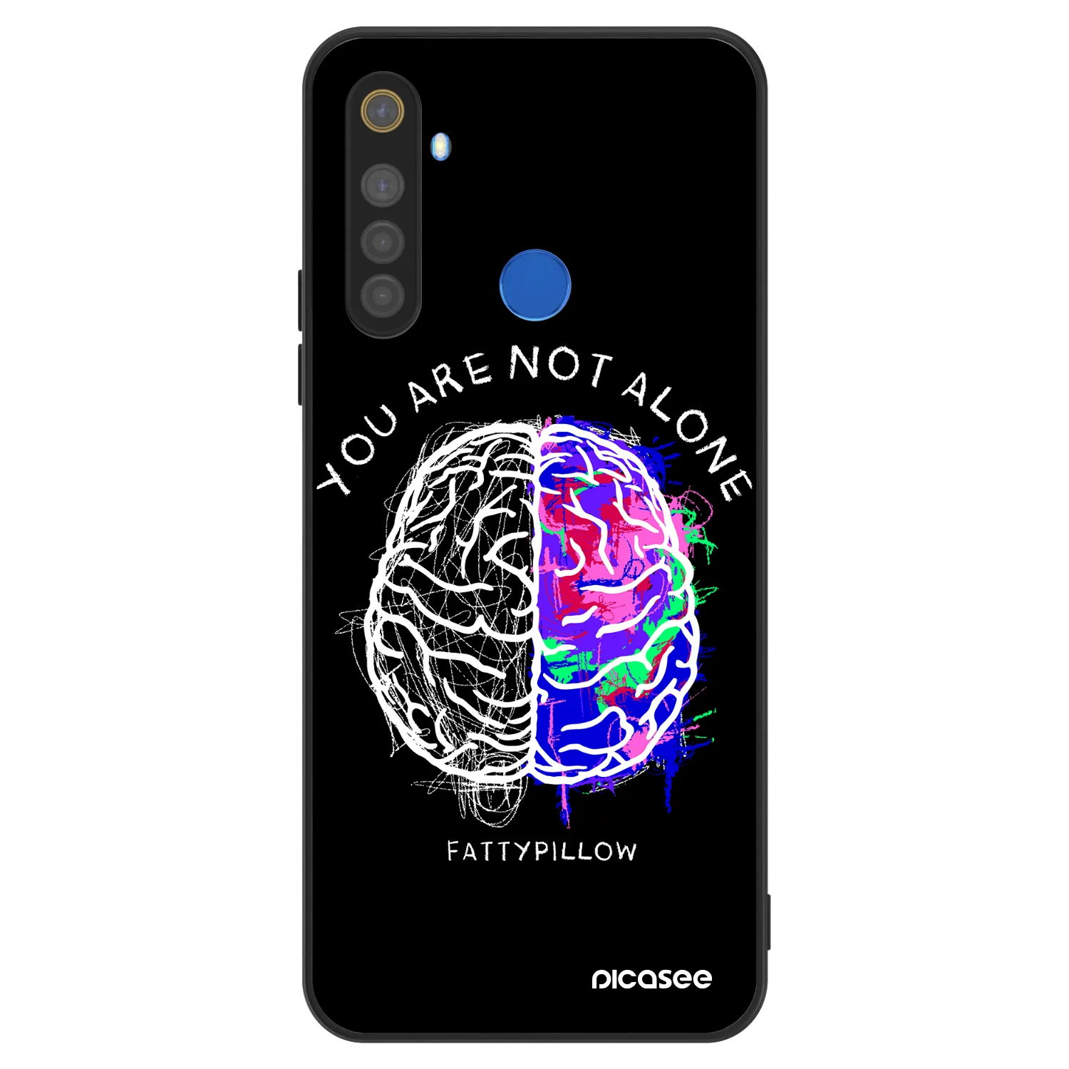 Picasee ULTIMATE CASE pro Realme 5 - Brain - White