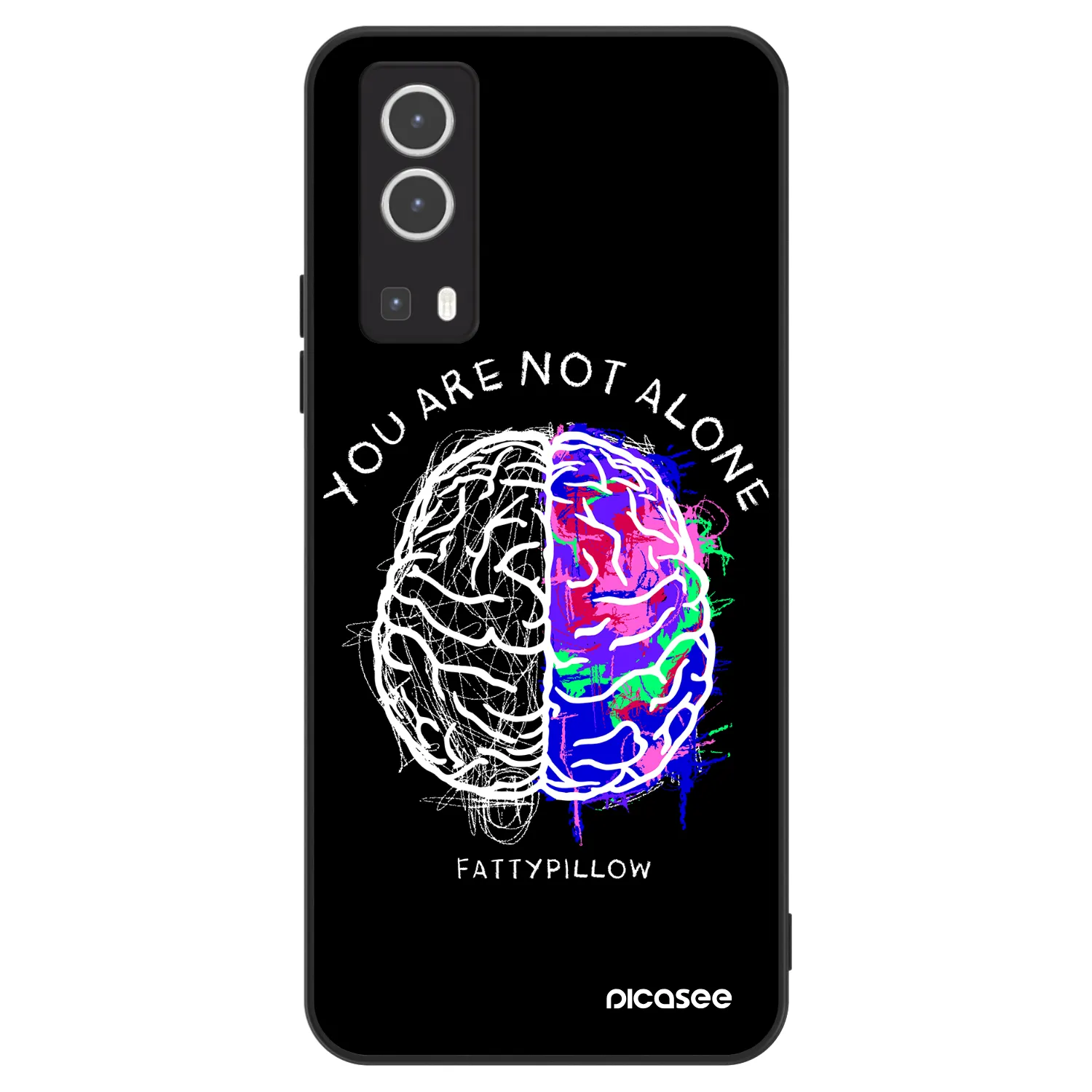 Picasee ULTIMATE CASE pro Vivo Y72 5G - Brain - White