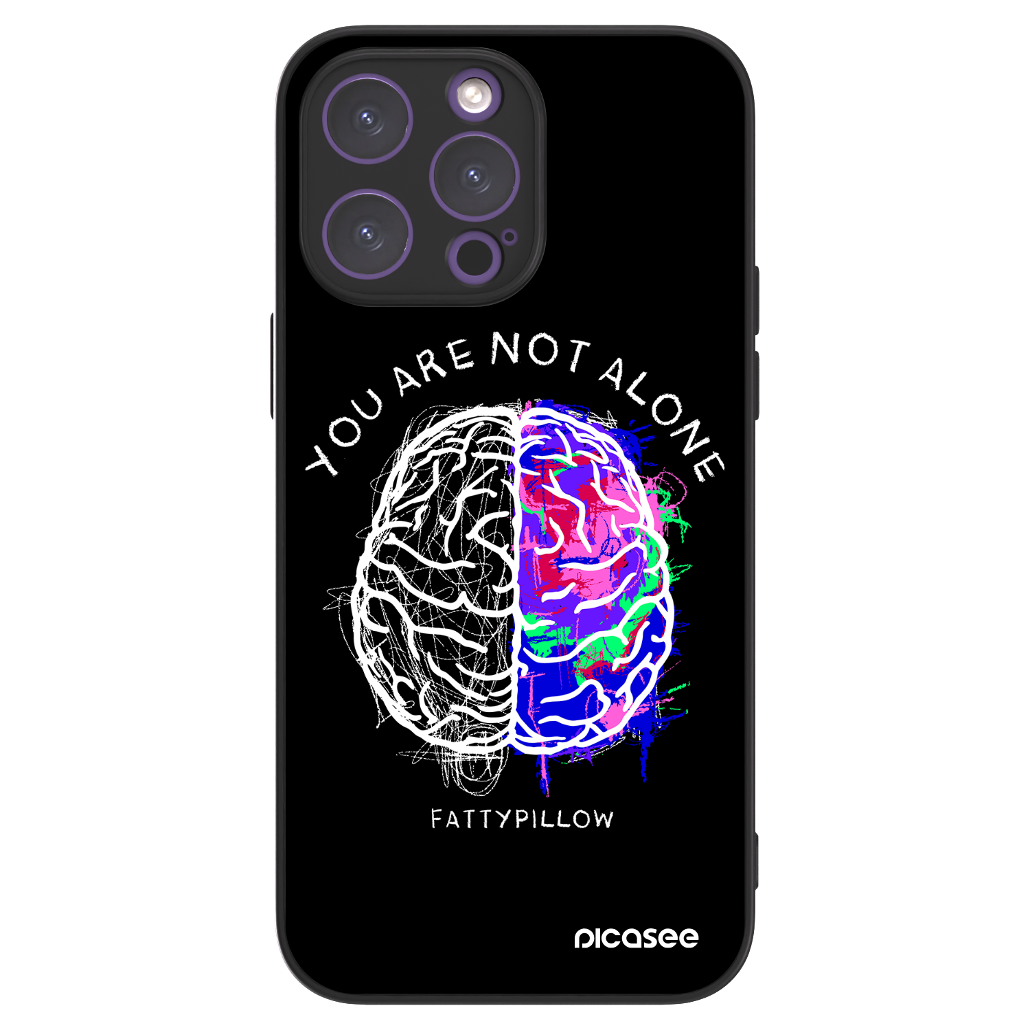 Picasee ULTIMATE CASE pro Apple iPhone 14 Pro Max - Brain - White
