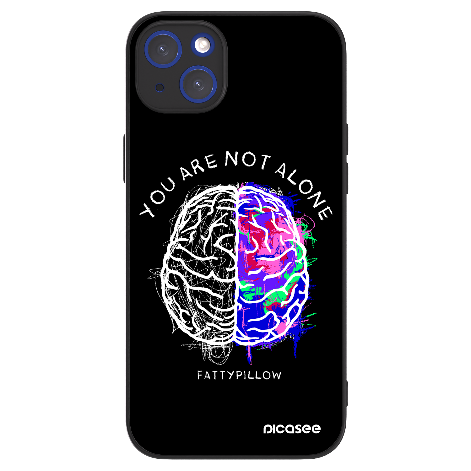 Picasee ULTIMATE CASE MagSafe pro Apple iPhone 14 Plus - Brain - White