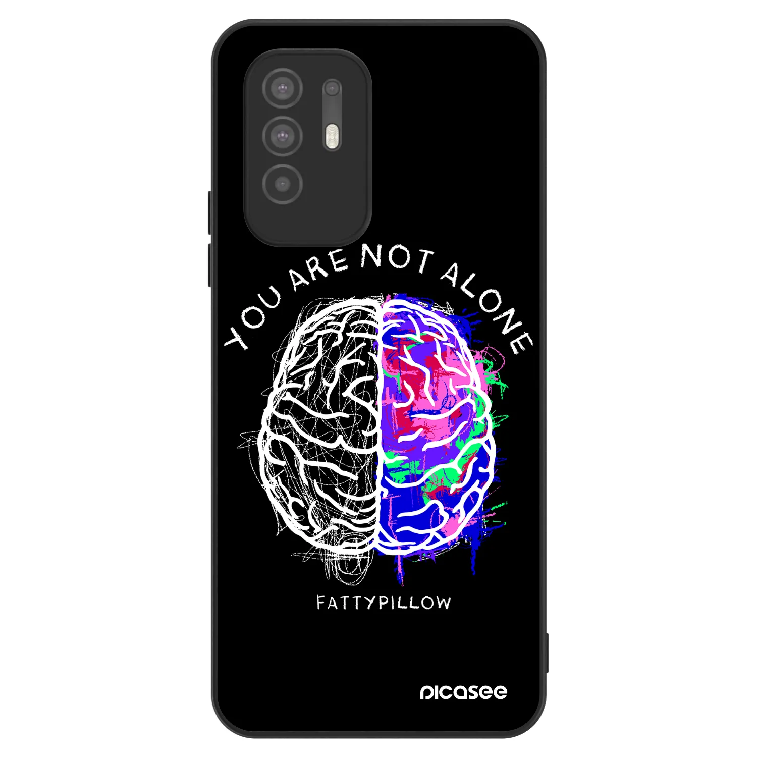 Picasee ULTIMATE CASE pro OPPO A94 5G - Brain - White